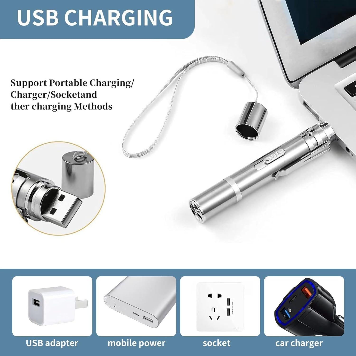 Juguete láser para gatos Yiwu ZK-9127 recargable USB