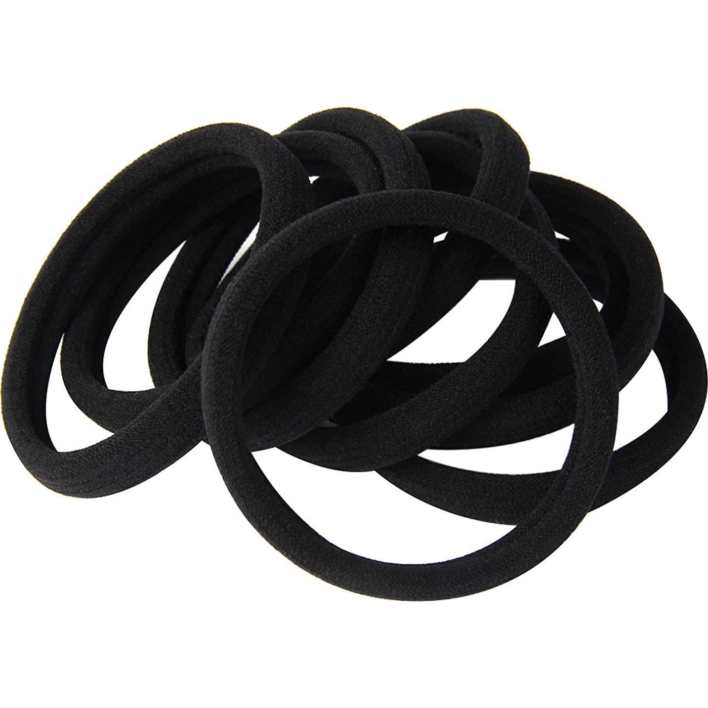 20 Bandas de Cabello Negras GOSIKUKA para Cabello Grueso