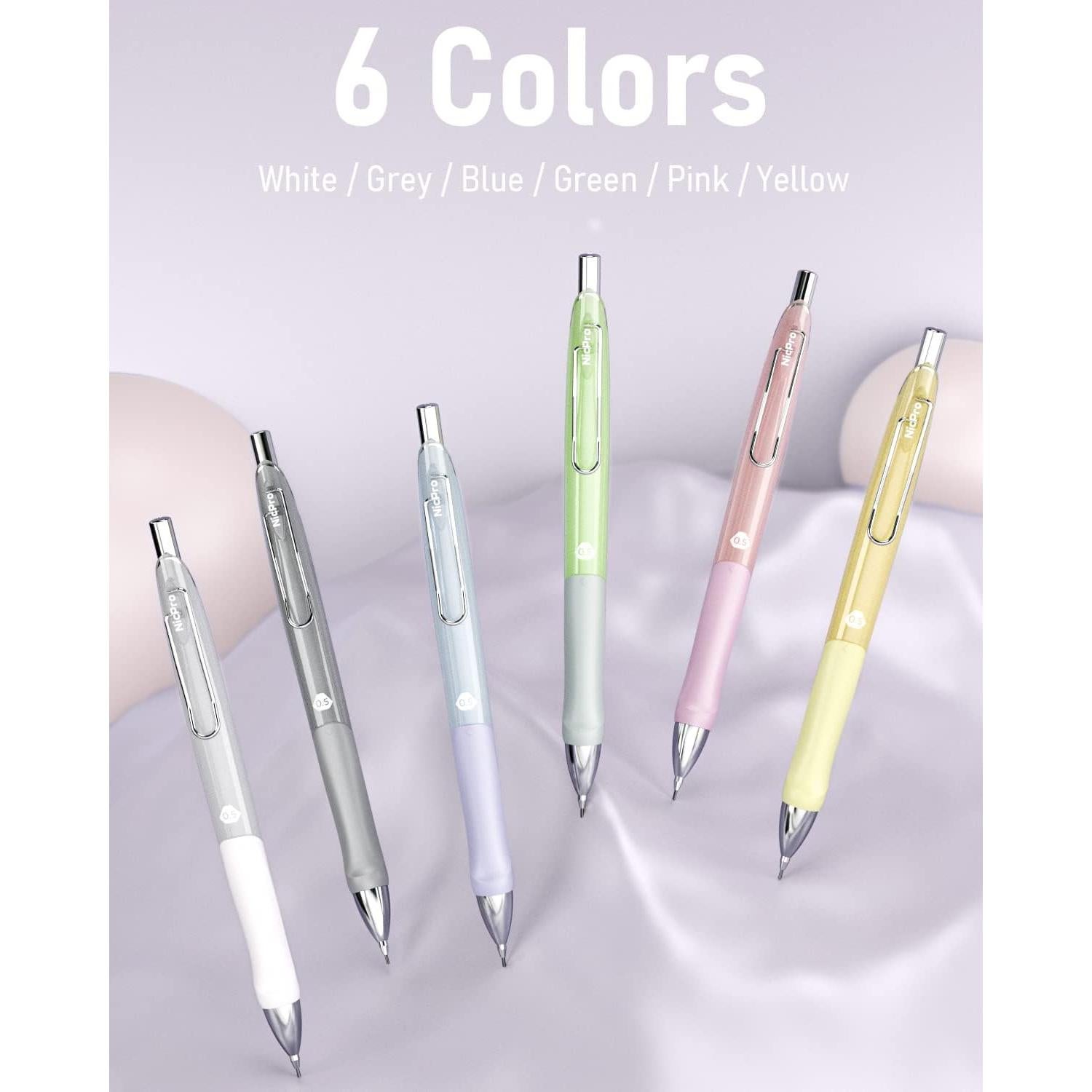 Conjunto de Lápices Mecánicos Nicpro Pastel 0.5 mm 6 Piezas