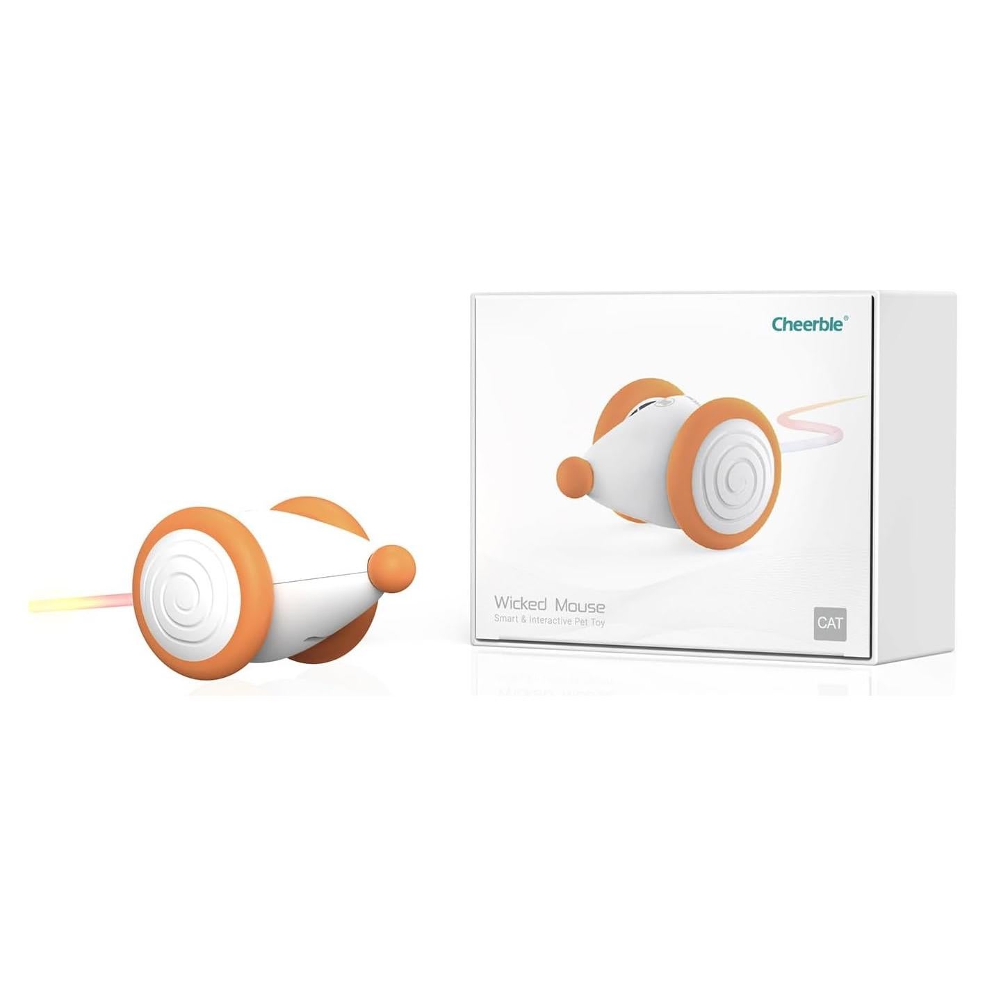 Juguete Interactivo para Gatos Cheerble Malvado Amarillo