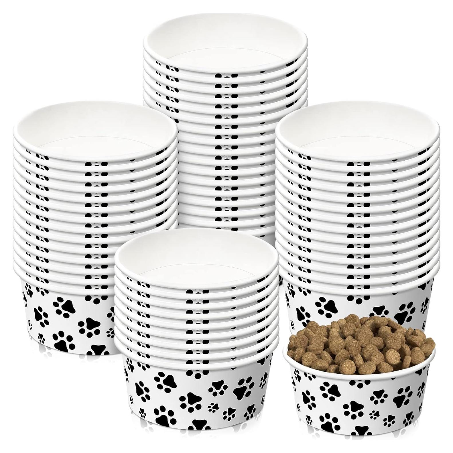 30 Cuencos Desechables para Perros y Gatos 350 ml Potchen