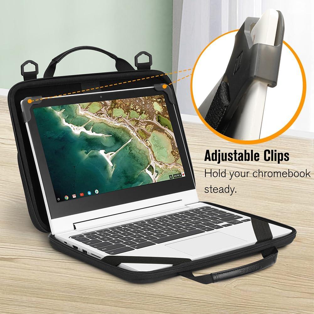 Funda para Chromebook 11-11.6" Fintie Negra con Bandolera