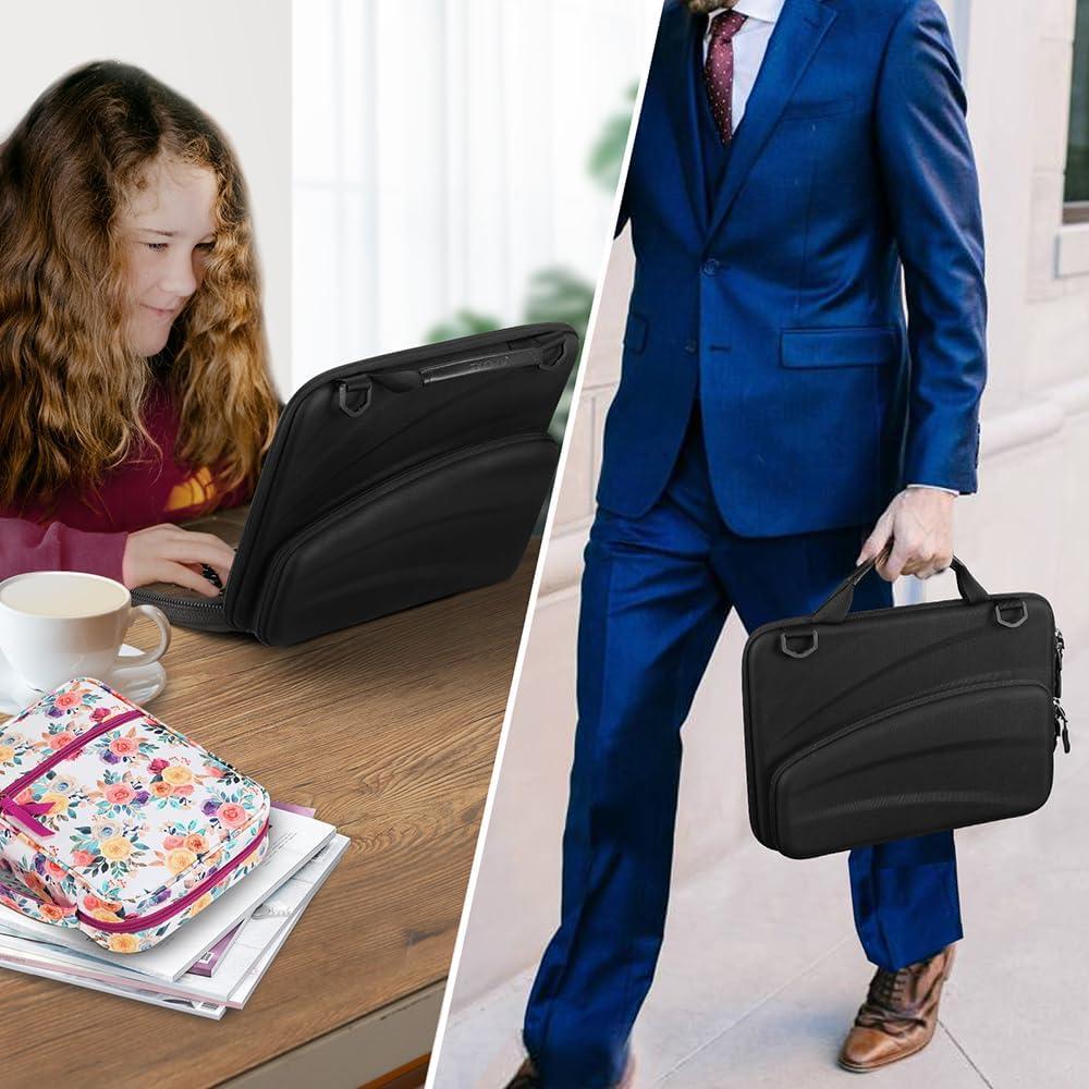 Funda para Chromebook 11-11.6" Fintie Negra con Bandolera
