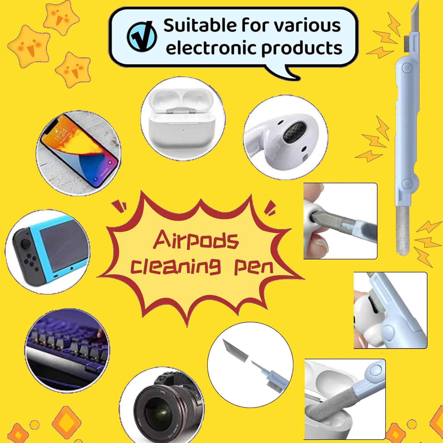 Funda de Silicona Amarilla para AirPods 1ª/2ª Generación con Llavero