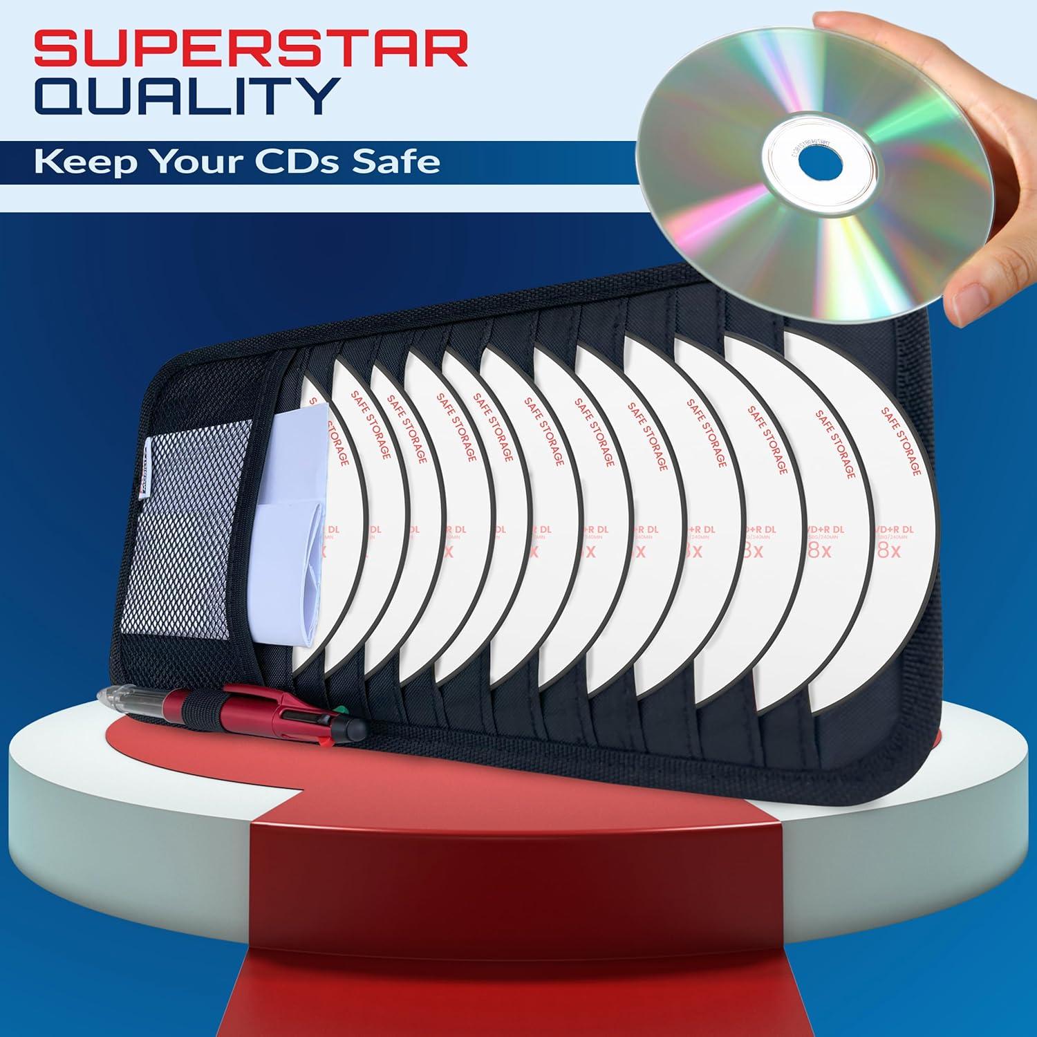 Soporte para CD de coche Fancy Mobility - Organizador 12 CDs