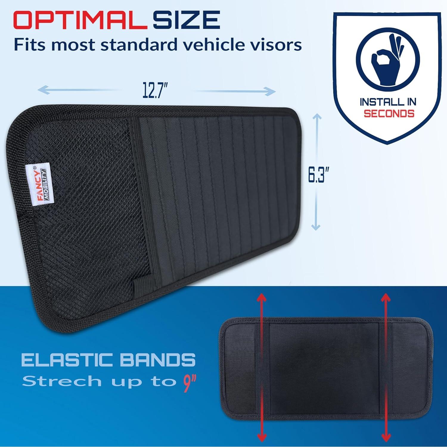 Soporte para CD de coche Fancy Mobility - Organizador 12 CDs