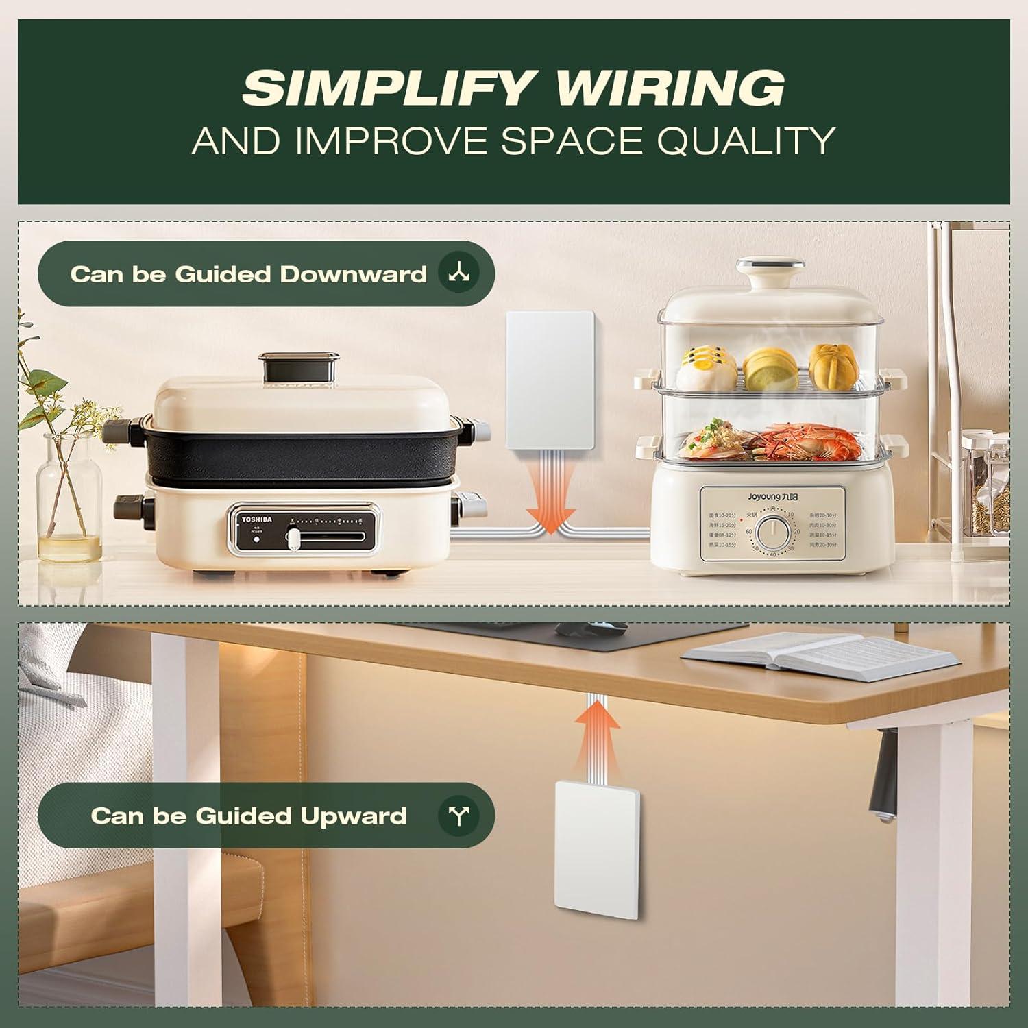 Cable de Extensión Plano Saker Doble 5 pies 6 Salidas 1625W