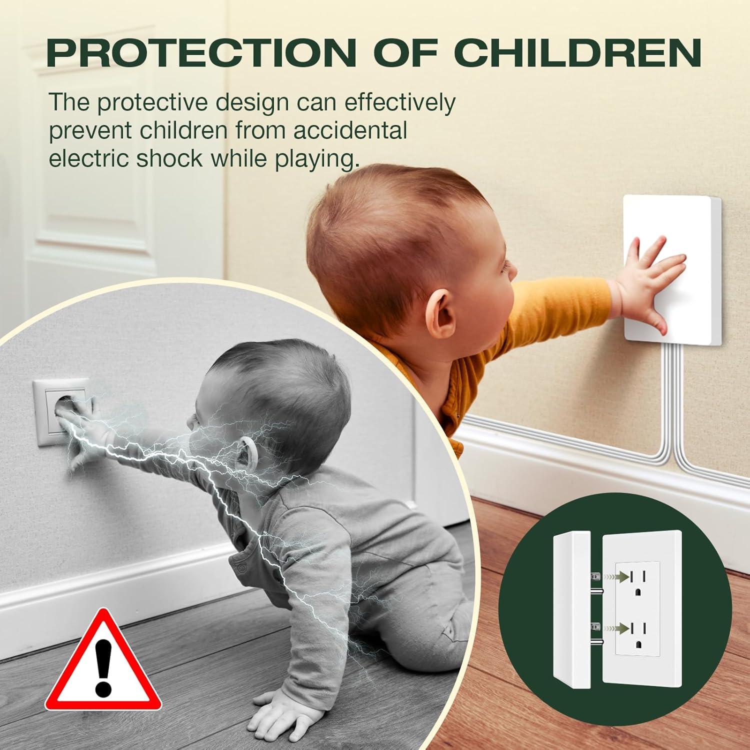 Cable de Extensión Plano Saker Doble 5 pies 6 Salidas 1625W