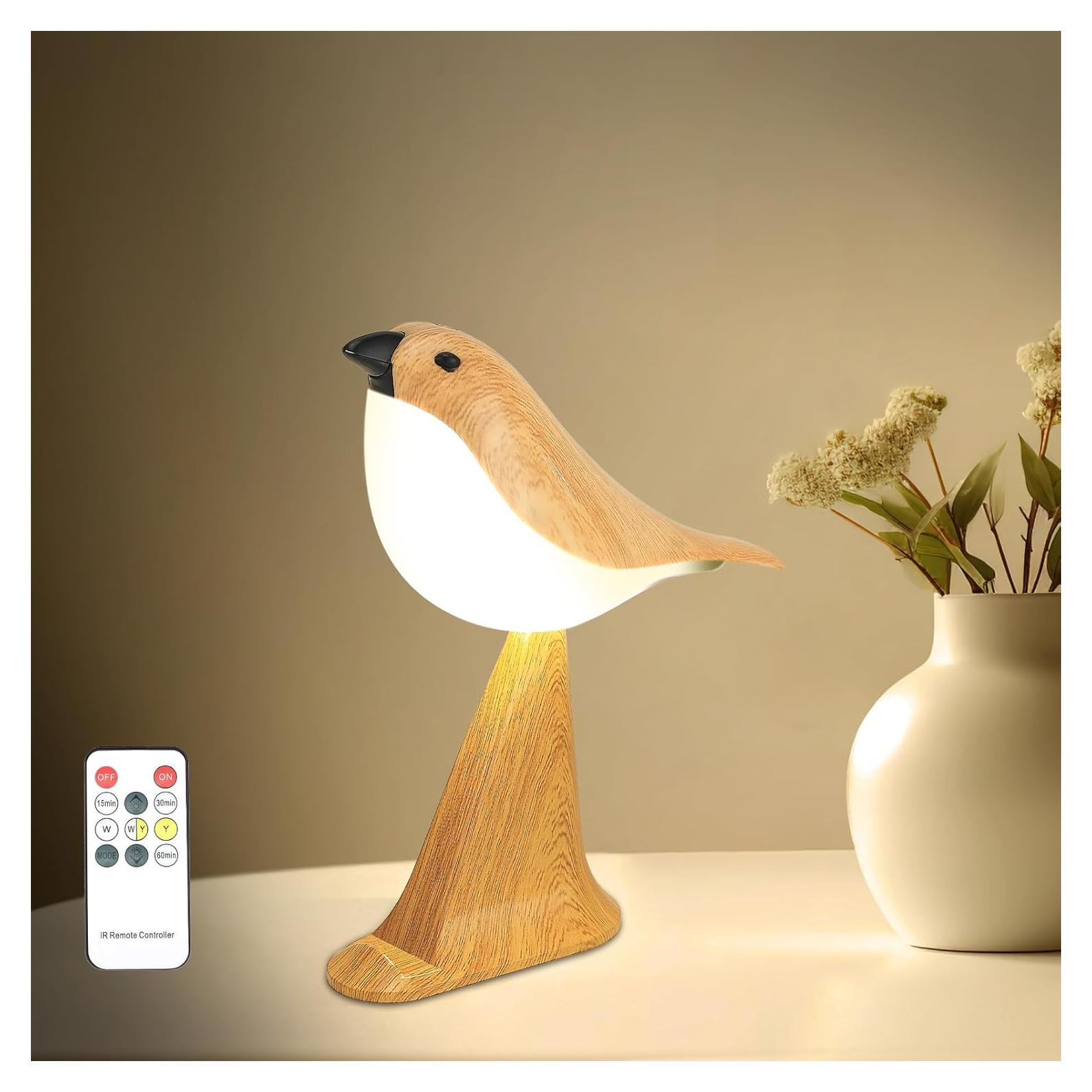 Lámpara de Mesa Deogos BirdLamp Táctil Recargable 3 Niveles