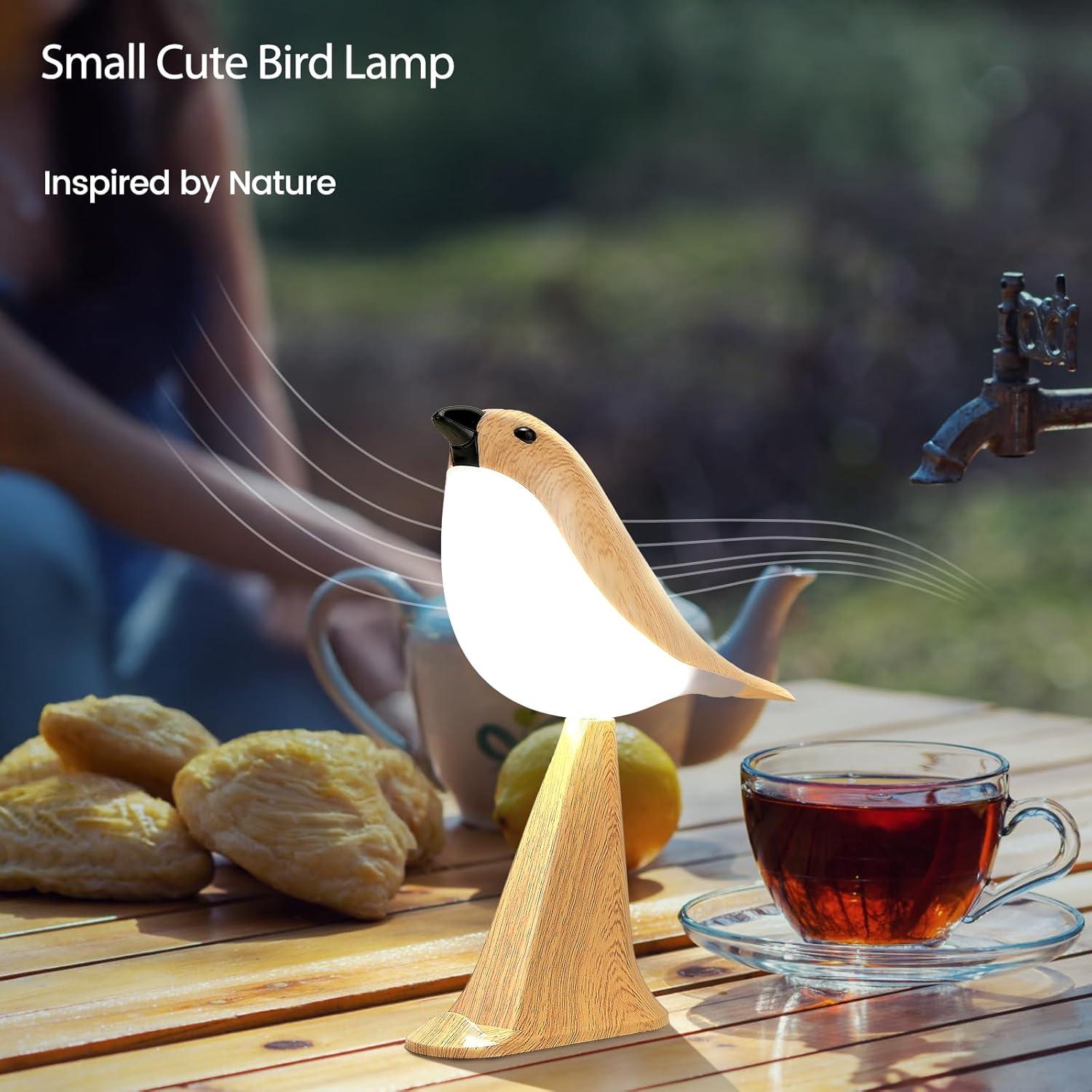Lámpara de Mesa Deogos BirdLamp Táctil Recargable 3 Niveles