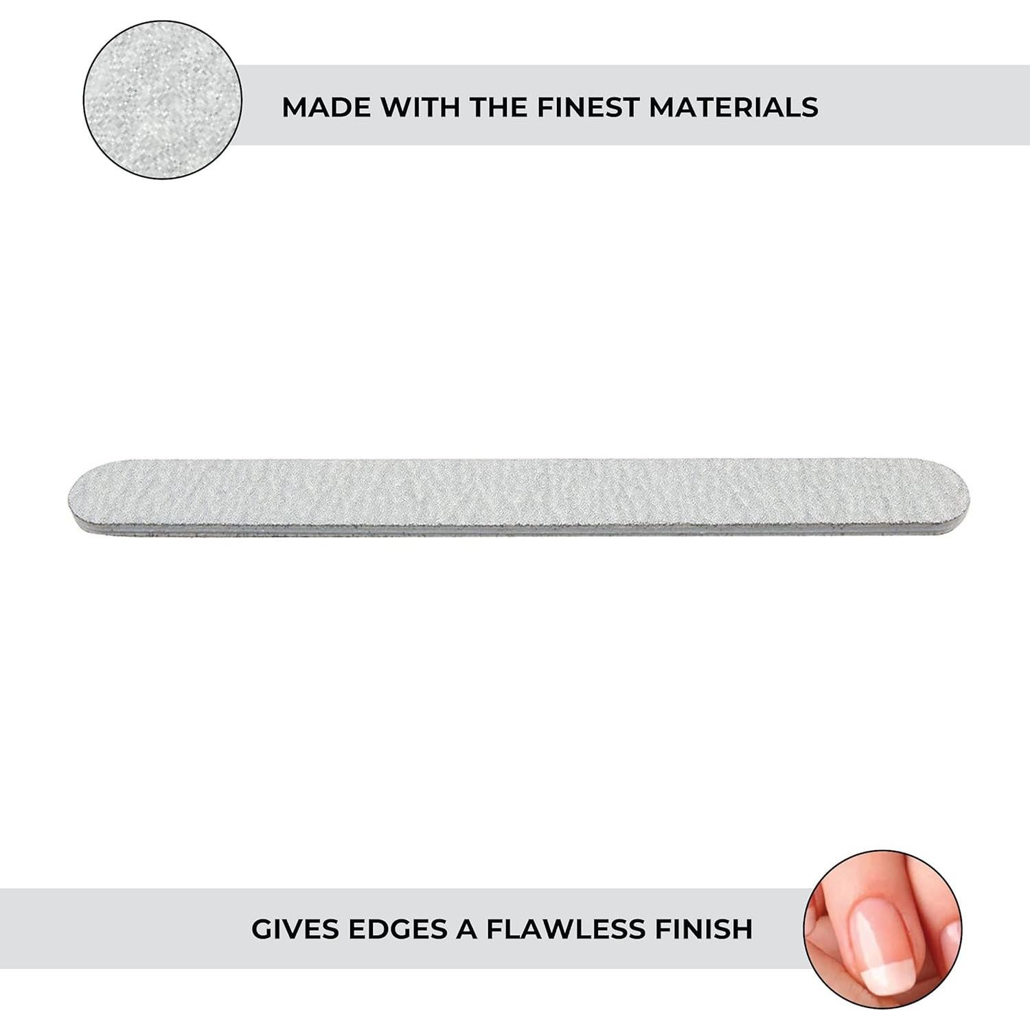 Limas de Uñas Doble Cara ForPro 80/80 Grano 17.78 cm - 50 Unidades