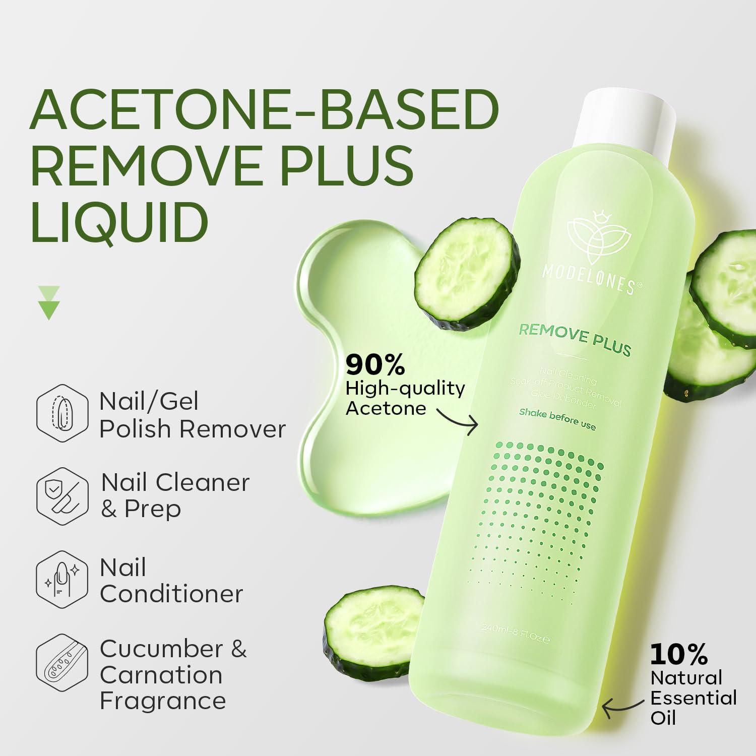 Removedor de Esmalte de Uñas Modelones 236.6 ml con Aceite de Jojoba