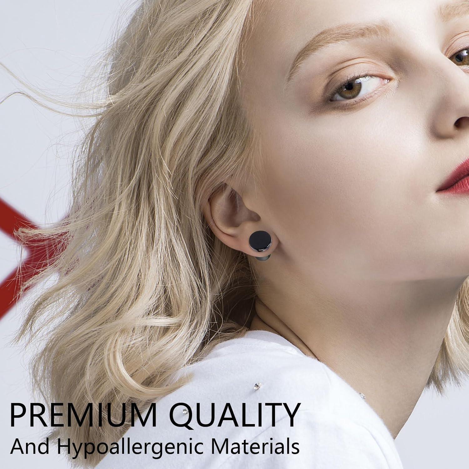 Kit de Estiramiento de Orejas 18 Piezas Acero Inoxidable Lianrunshangmao