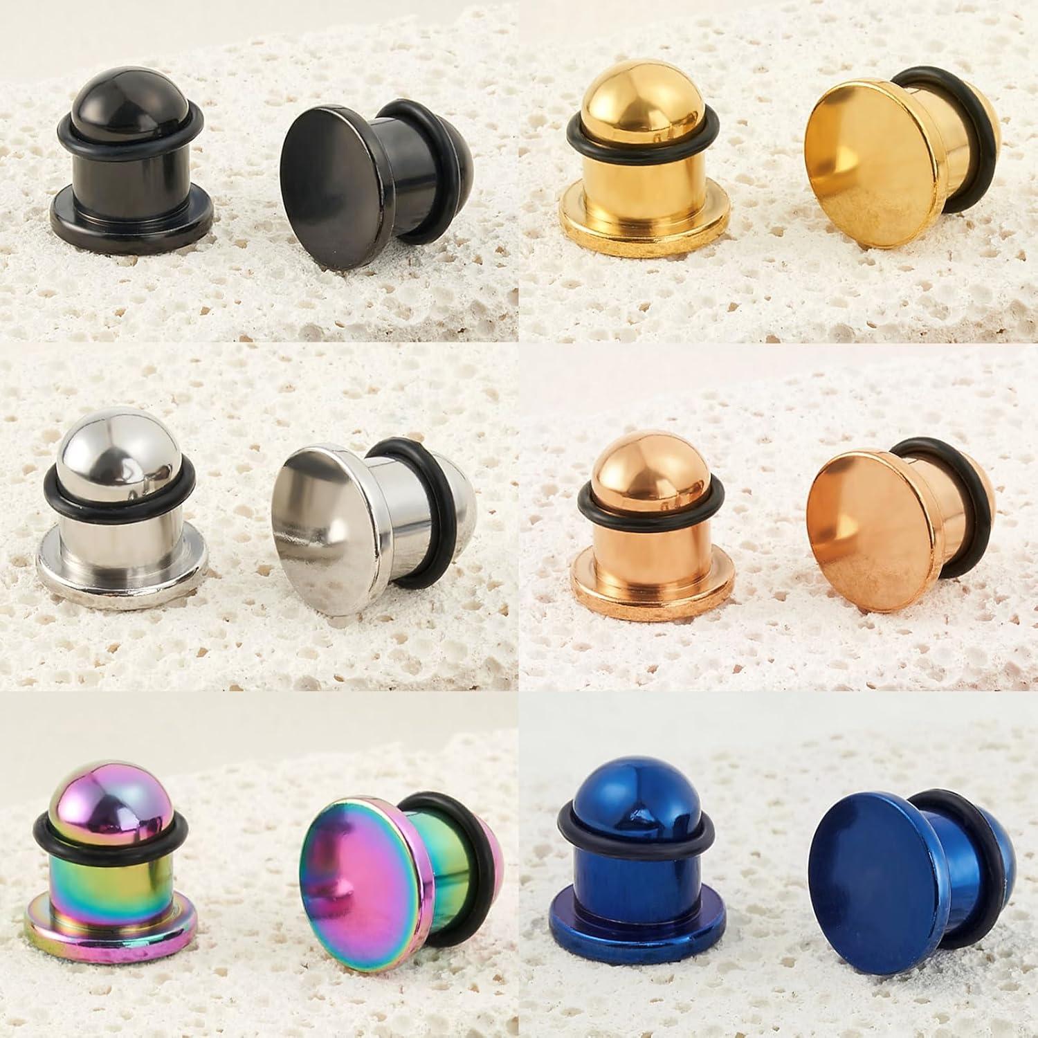 Kit de Estiramiento de Orejas 18 Piezas Acero Inoxidable Lianrunshangmao