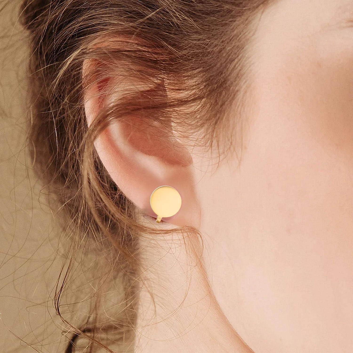 Pendientes de Presión 12MM FLYUN Acero Inoxidable para Queloides