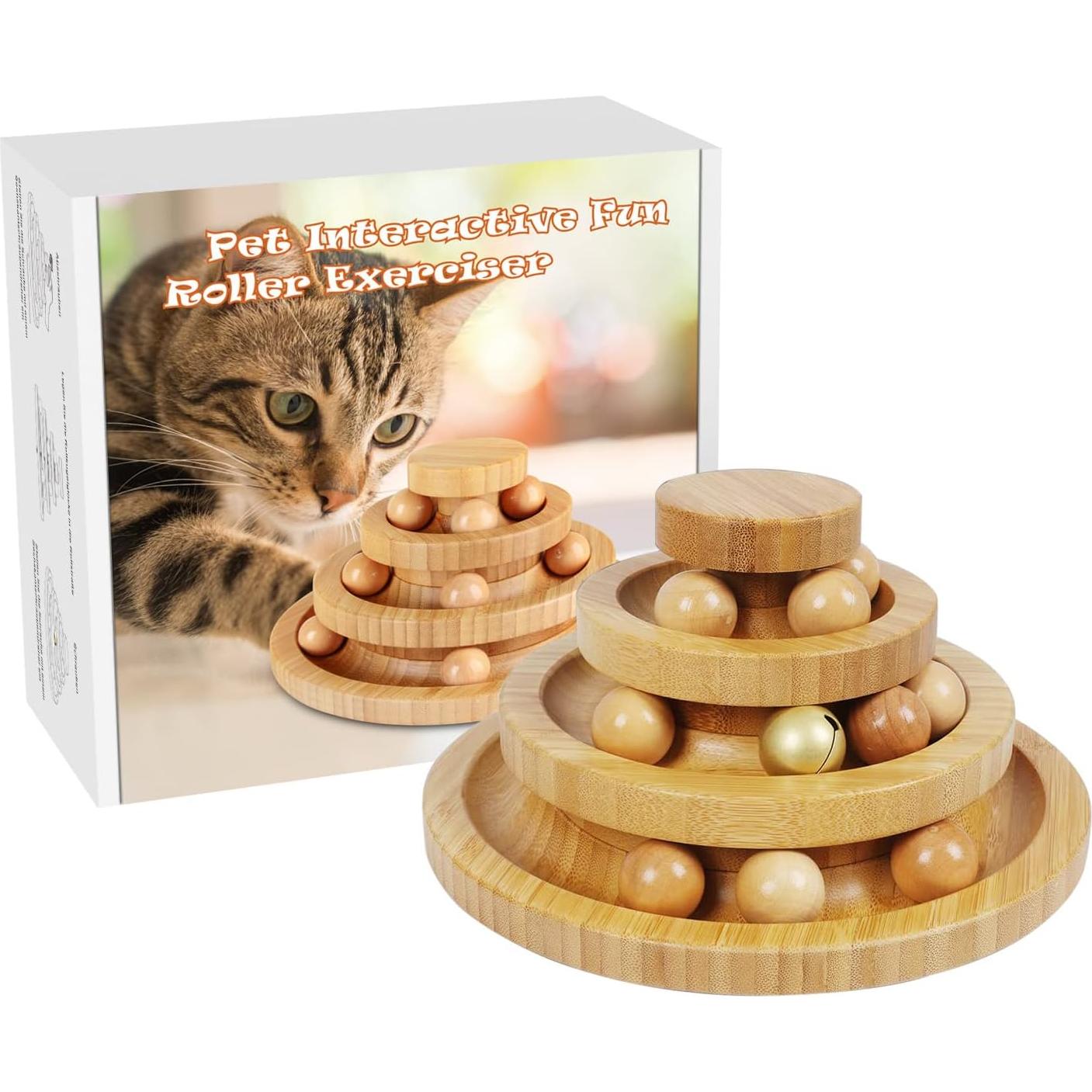 Pista de Bolas para Gatos DoogCat - Juguete Interactivo Mediano