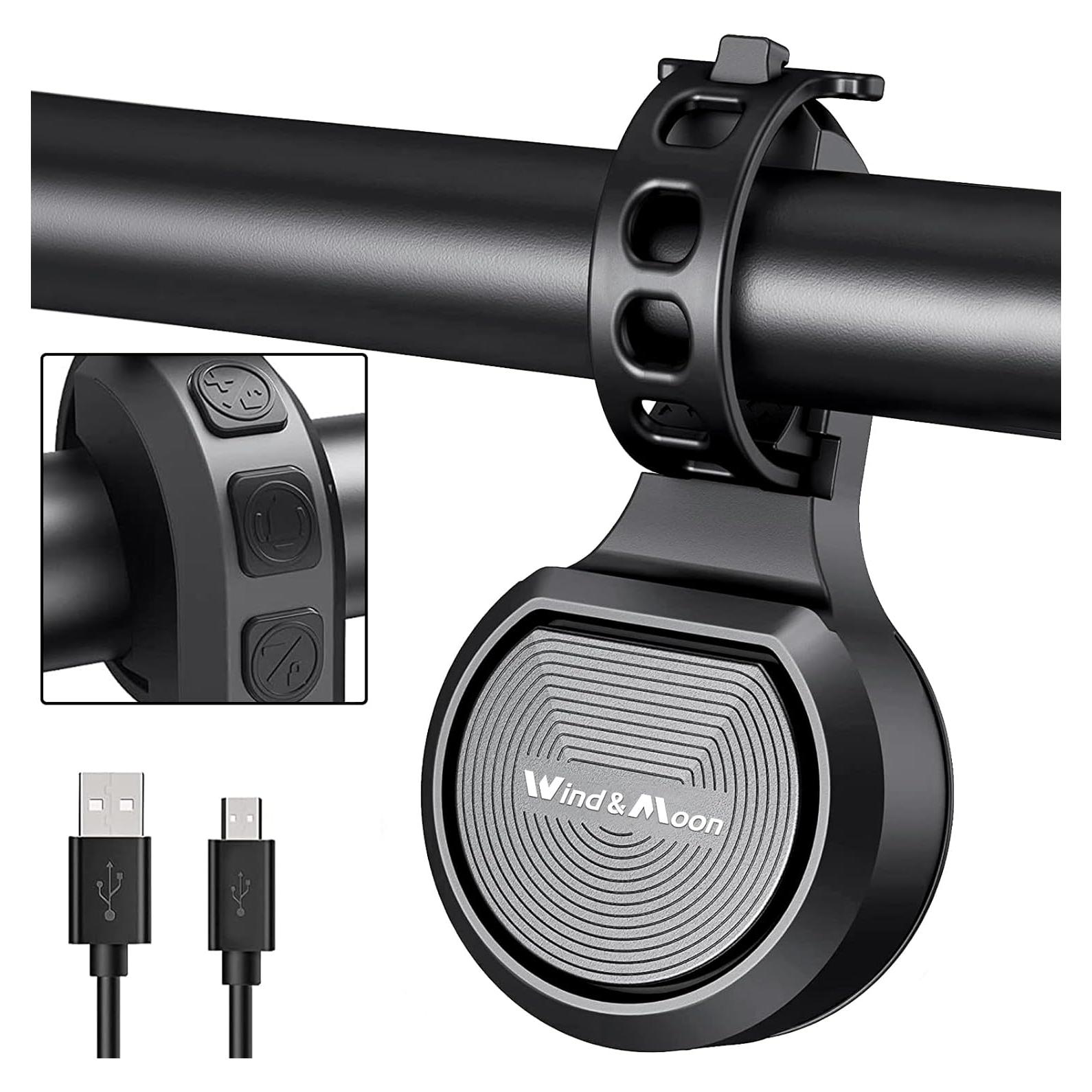 Campana de Bicicleta Eléctrica Wind&Moon ZXCDLB-01 IPX6 80-130dB