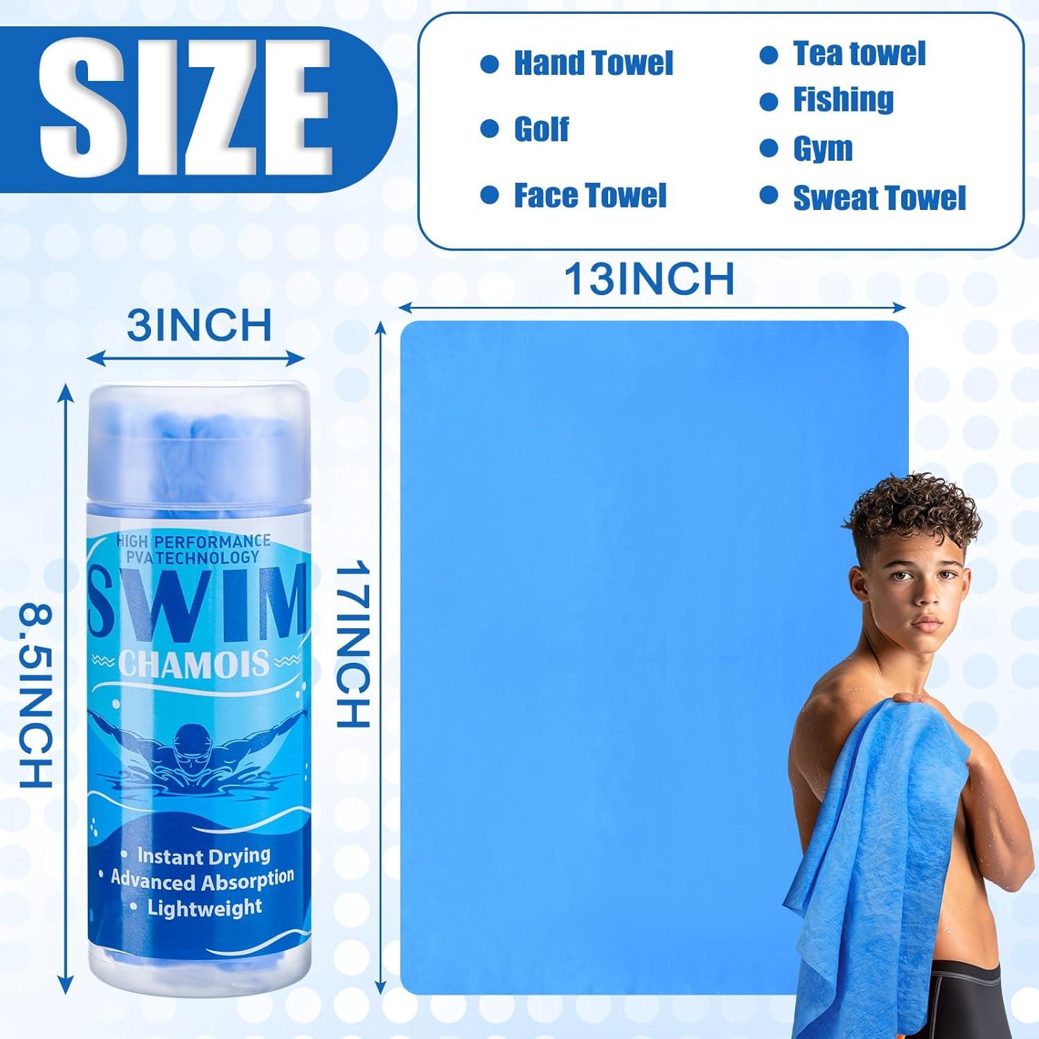 Paquete de 2 Toallas Chamois SmoothNovelty 33x43 cm Azul