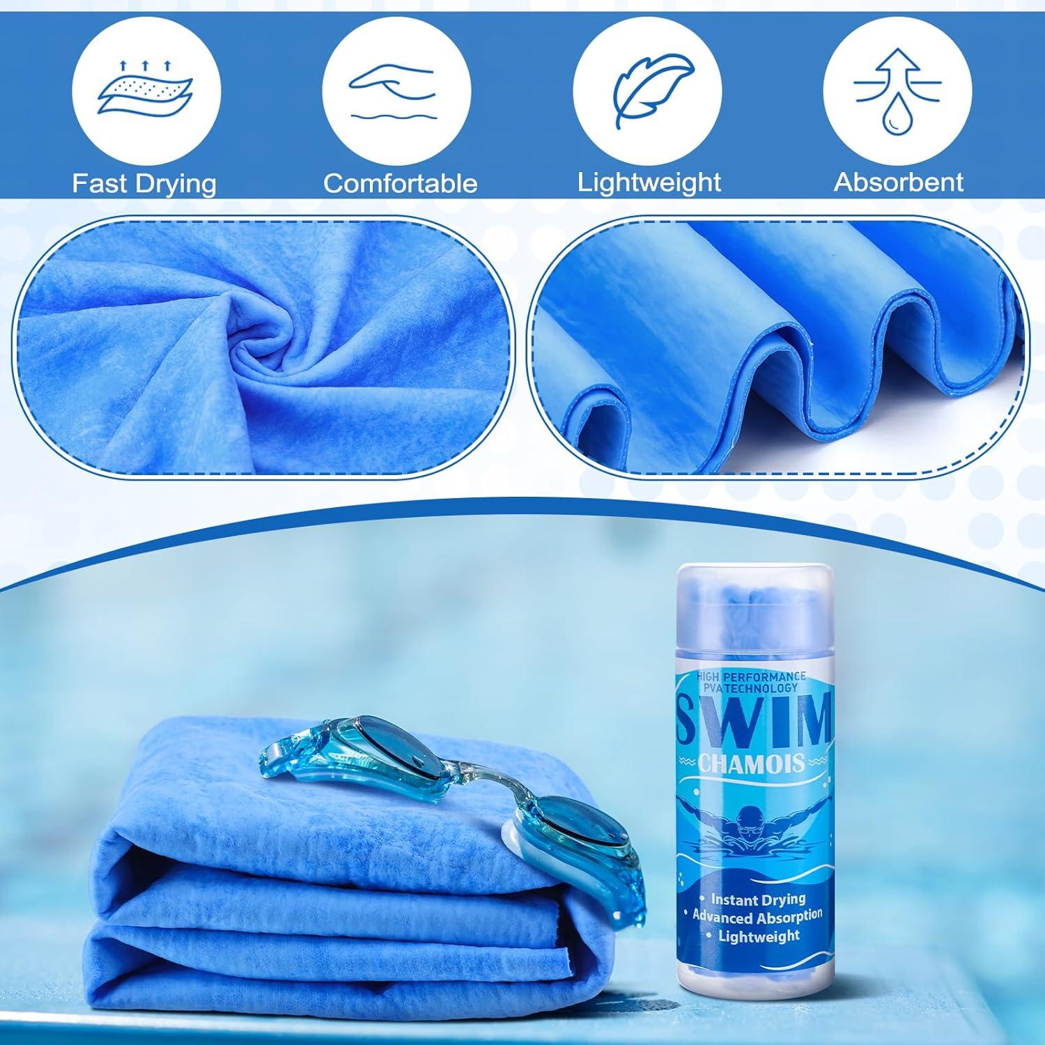 Paquete de 2 Toallas Chamois SmoothNovelty 33x43 cm Azul