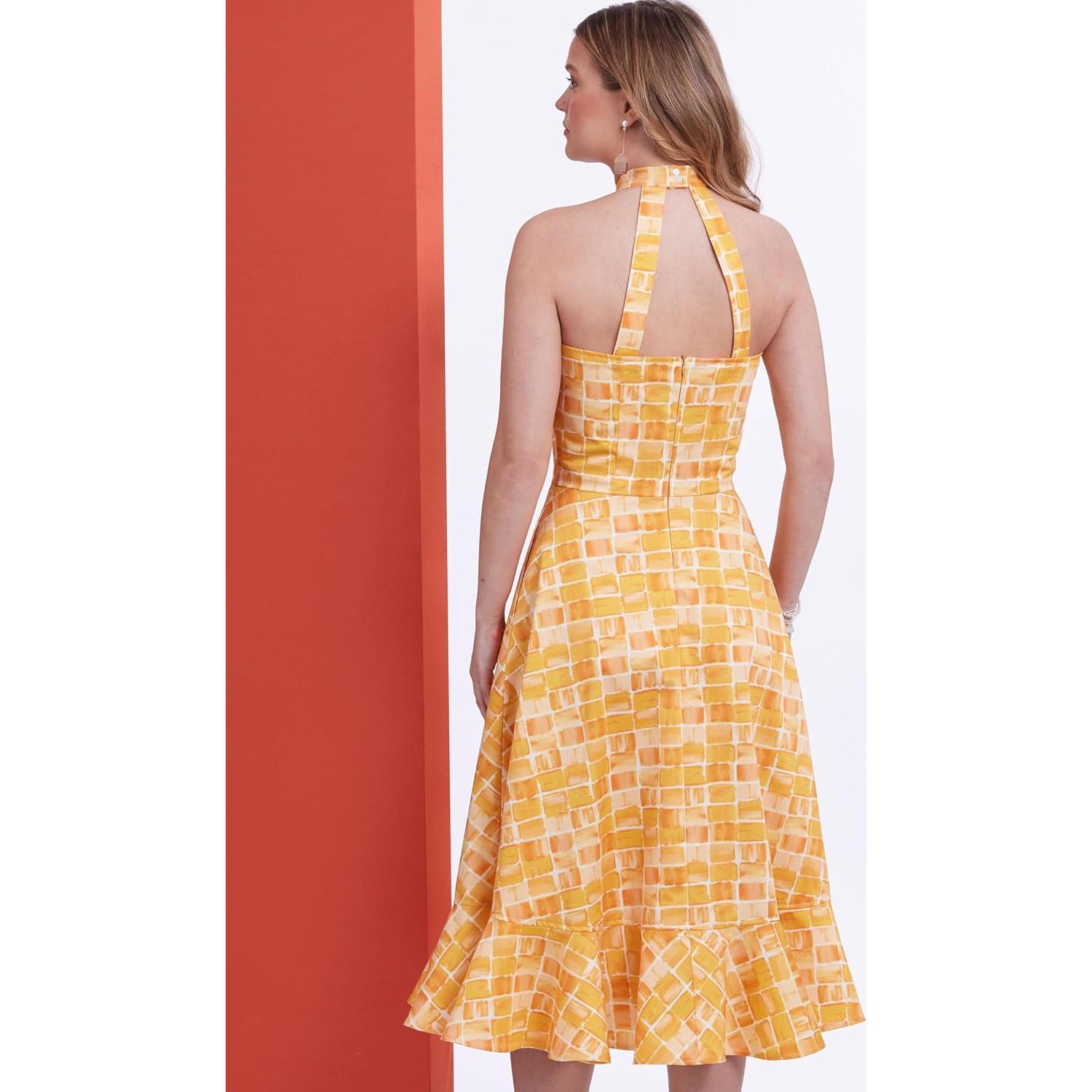 Patrón de Costura Vestido Halter Butterick B6942 Tallas 8-16