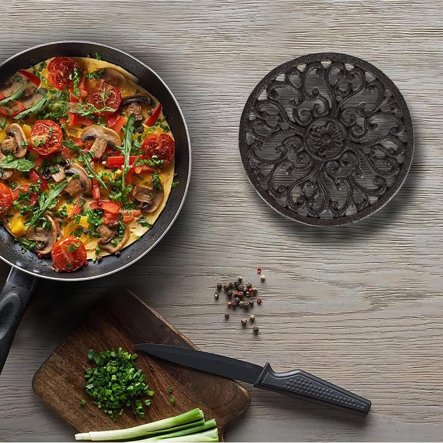 Soportes Redondos de Hierro Fundido Sumnacon 17 cm - 2 Pcs