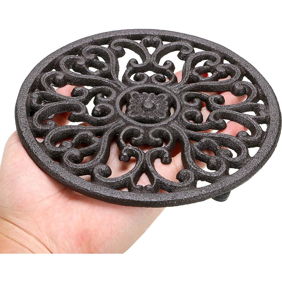 Soportes Redondos de Hierro Fundido Sumnacon 17 cm - 2 Pcs