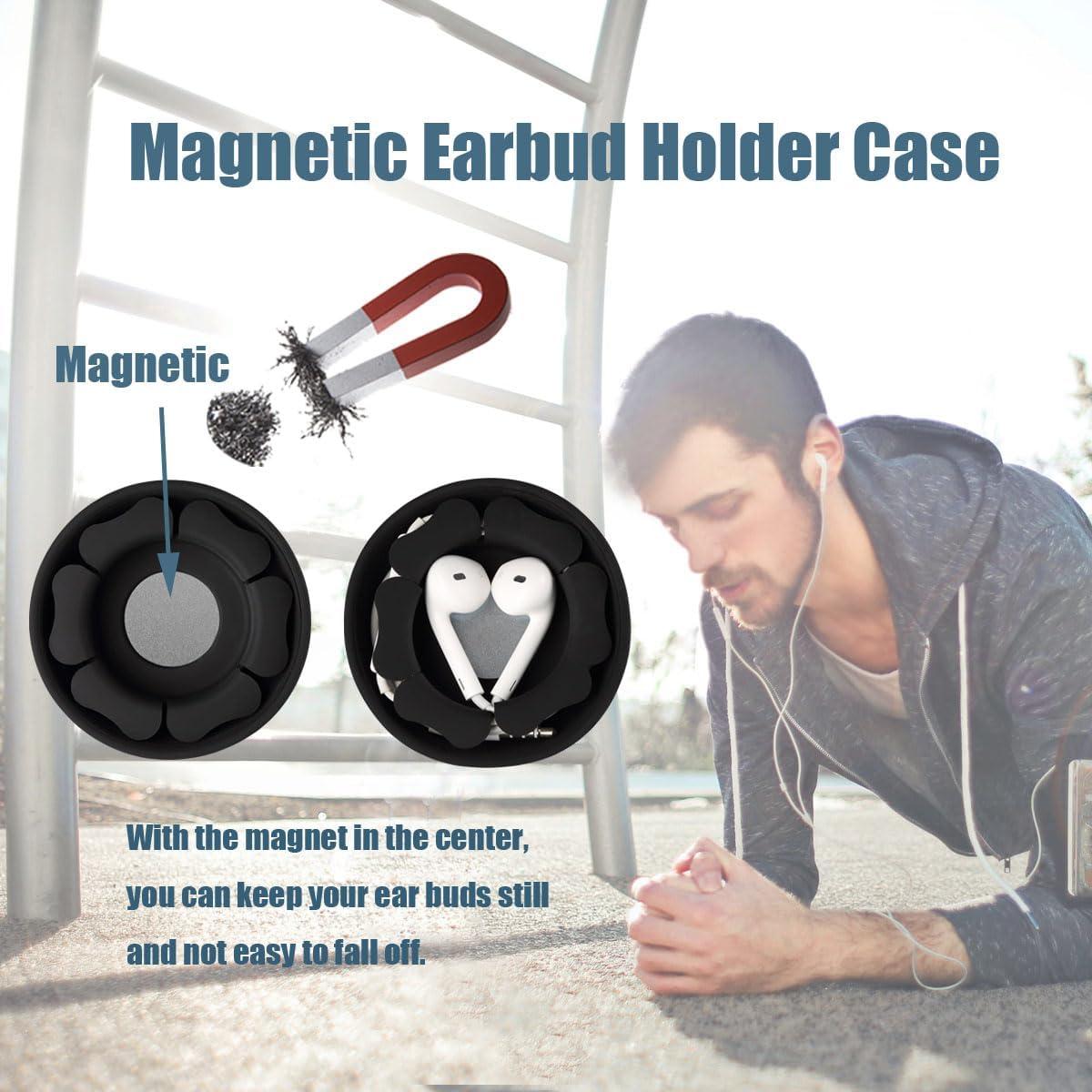 Estuche Organizador de Auriculares MAIRUI 2 Piezas Negro