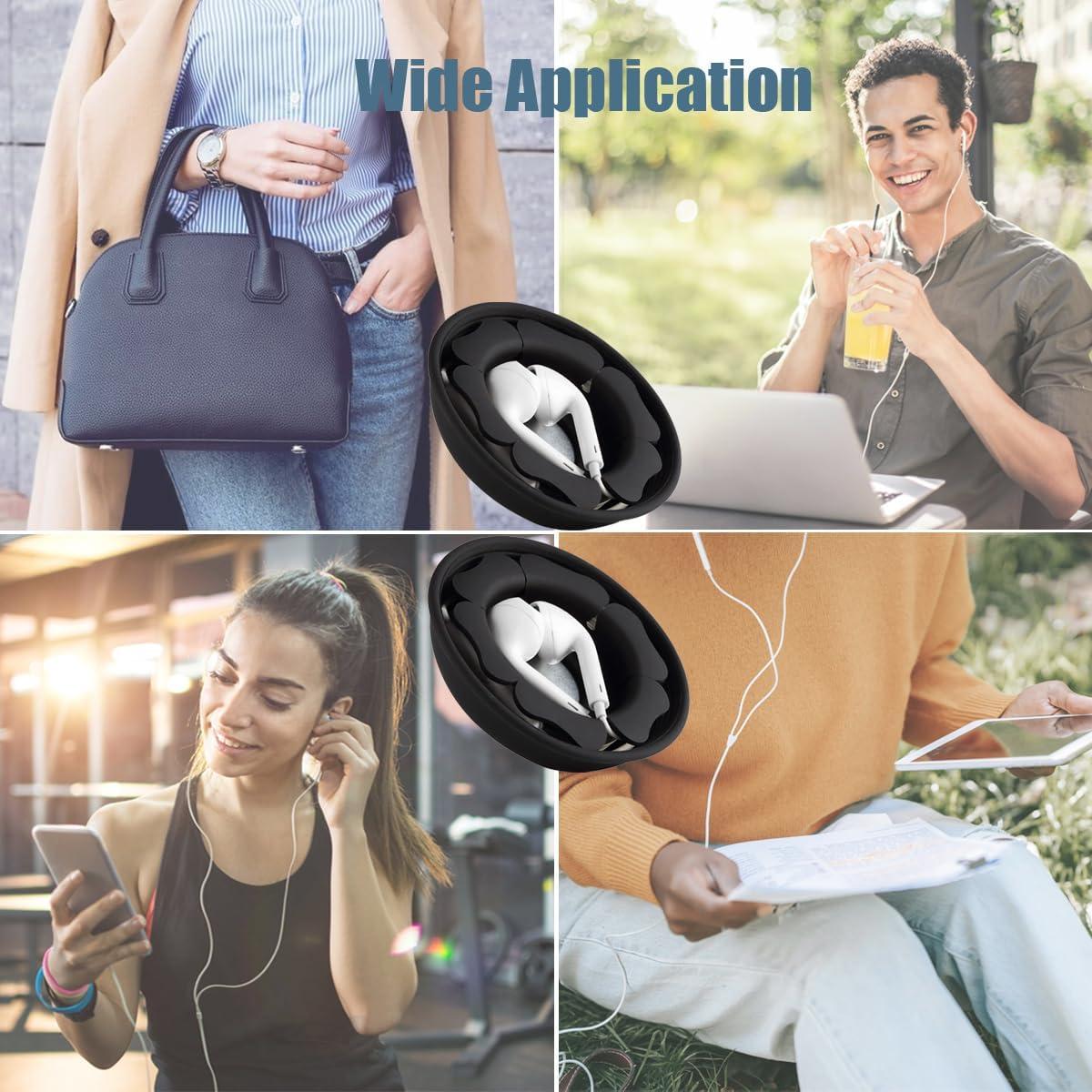 Estuche Organizador de Auriculares MAIRUI 2 Piezas Negro