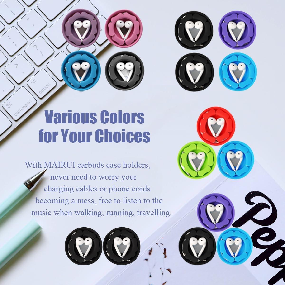 Estuche Organizador de Auriculares MAIRUI 2 Piezas Negro