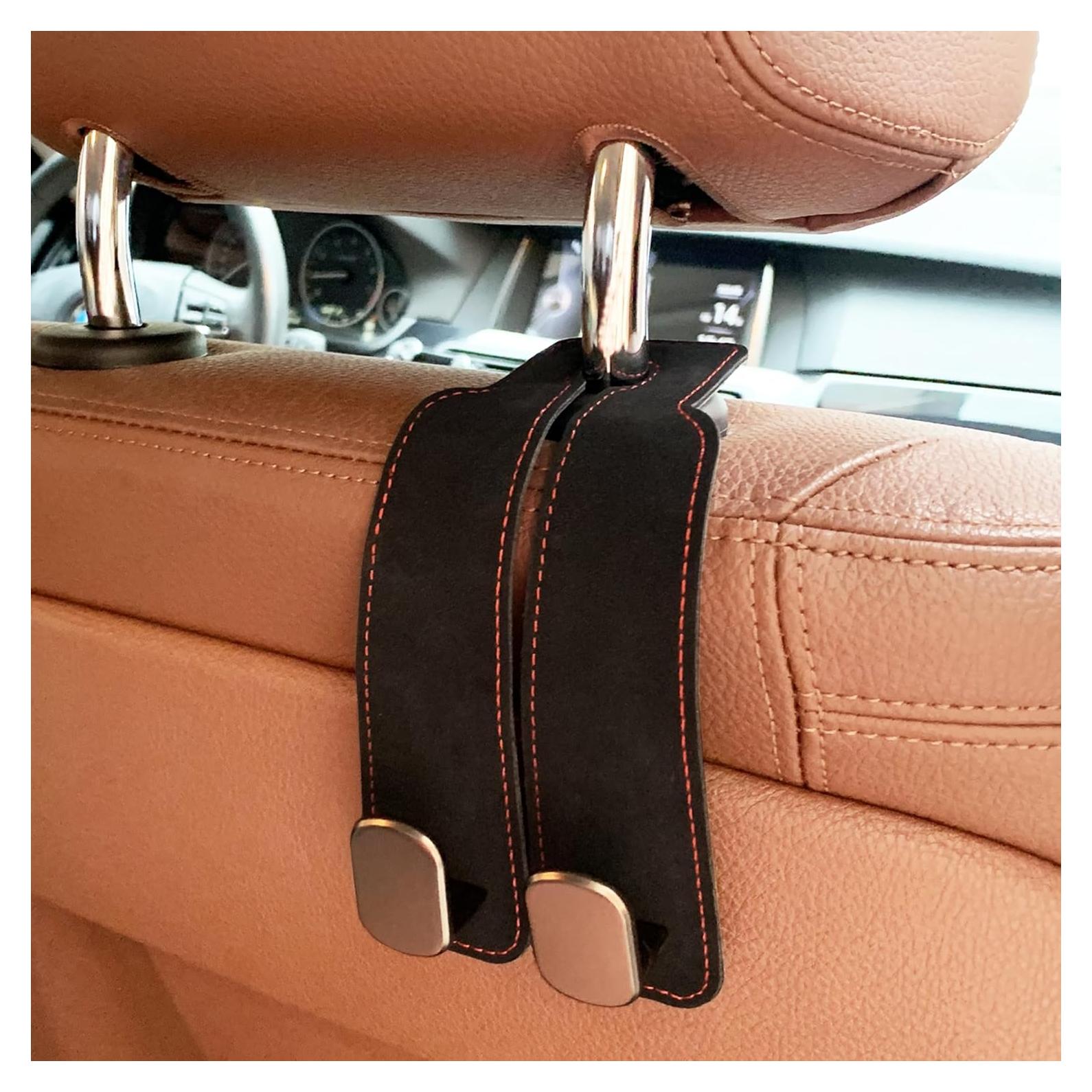 Gancho para bolso de coche ANDOLAB Doble Gancho Negro 1 Paquete