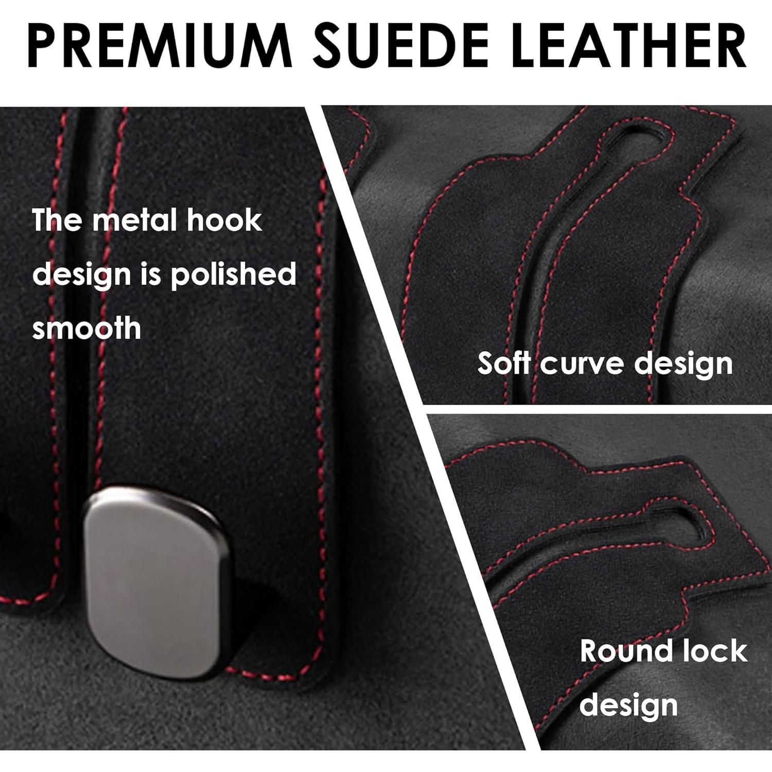 Gancho para bolso de coche ANDOLAB Doble Gancho Negro 1 Paquete