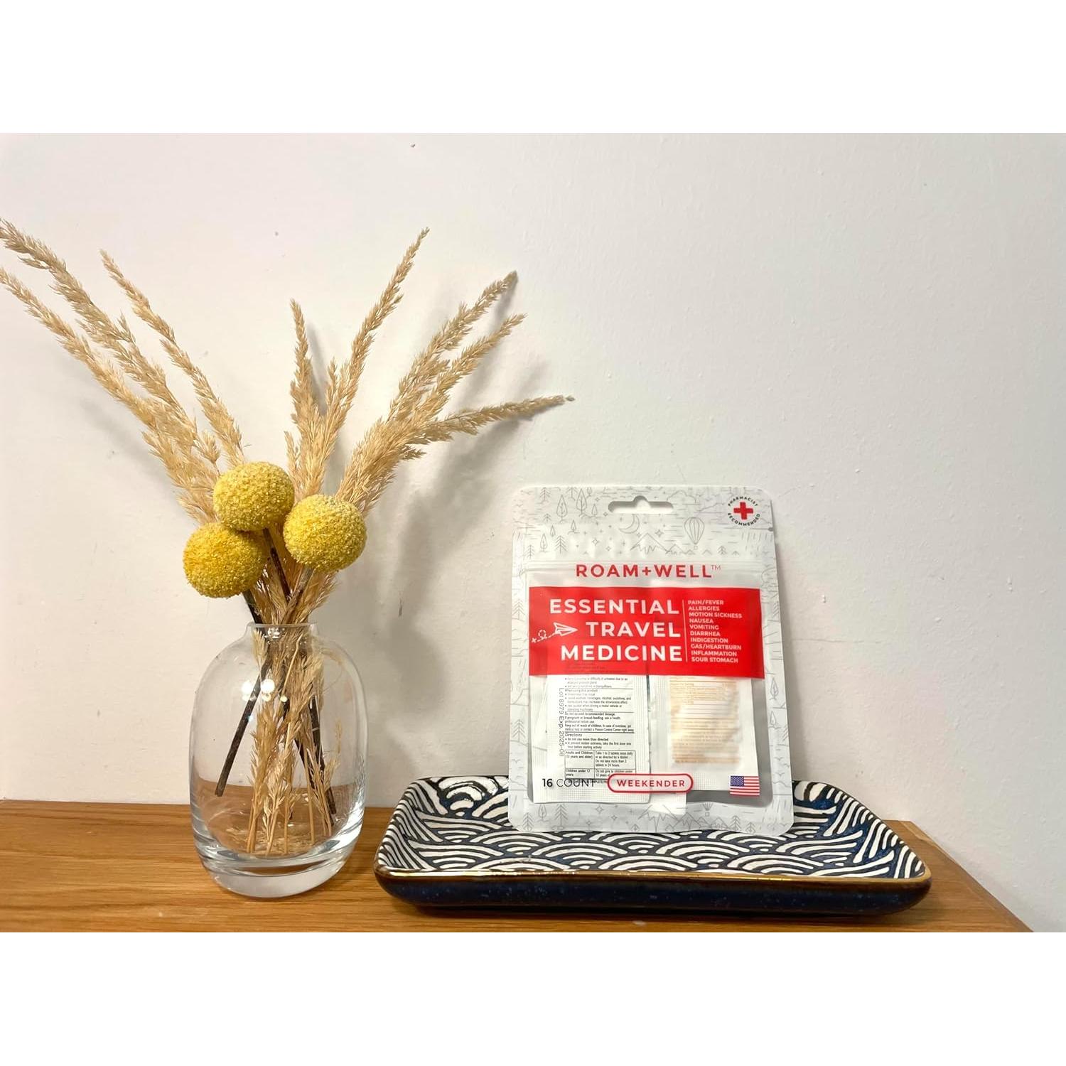 Kit de Medicina de Viaje Roamwell Fin de Semana 16 Tabletas