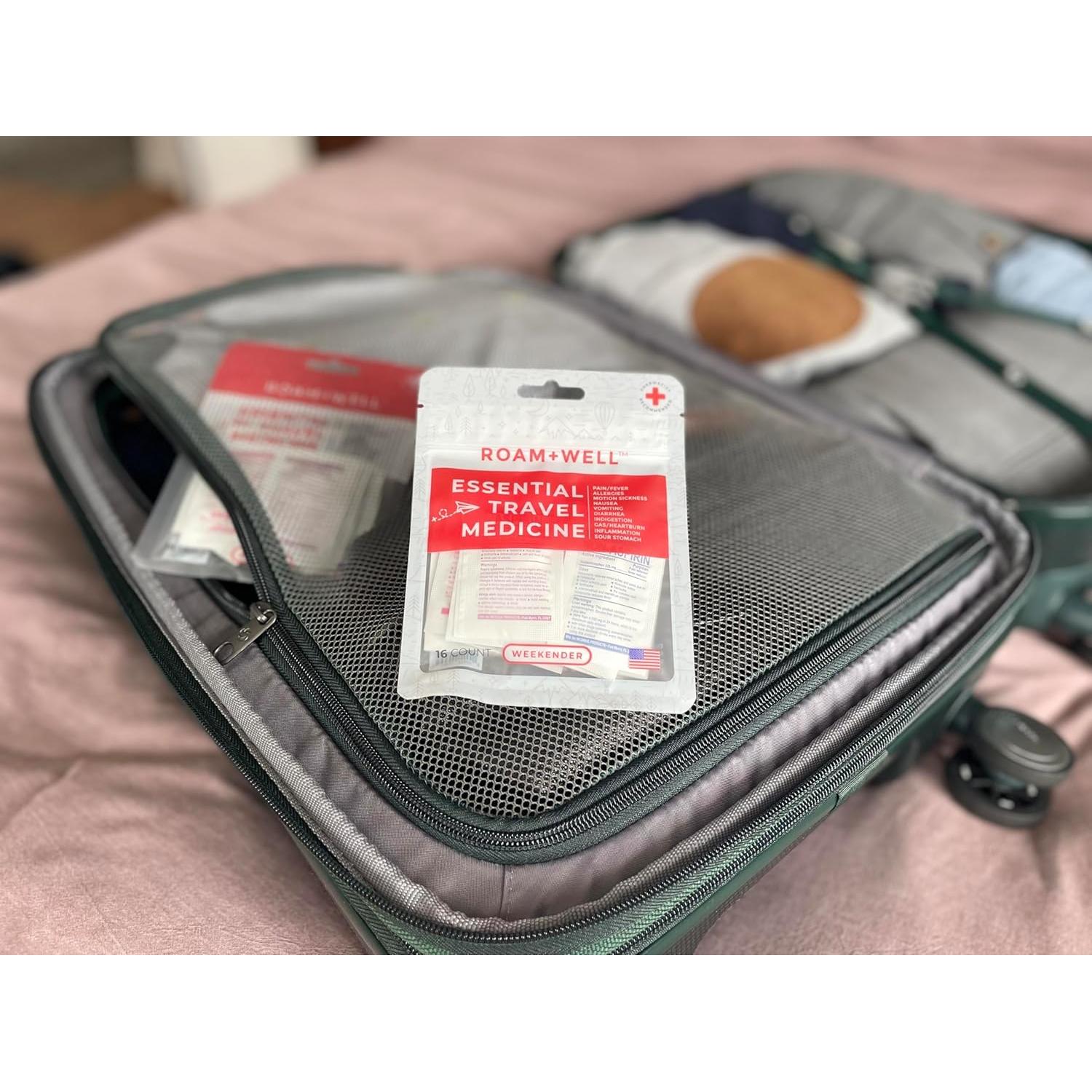 Kit de Medicina de Viaje Roamwell Fin de Semana 16 Tabletas