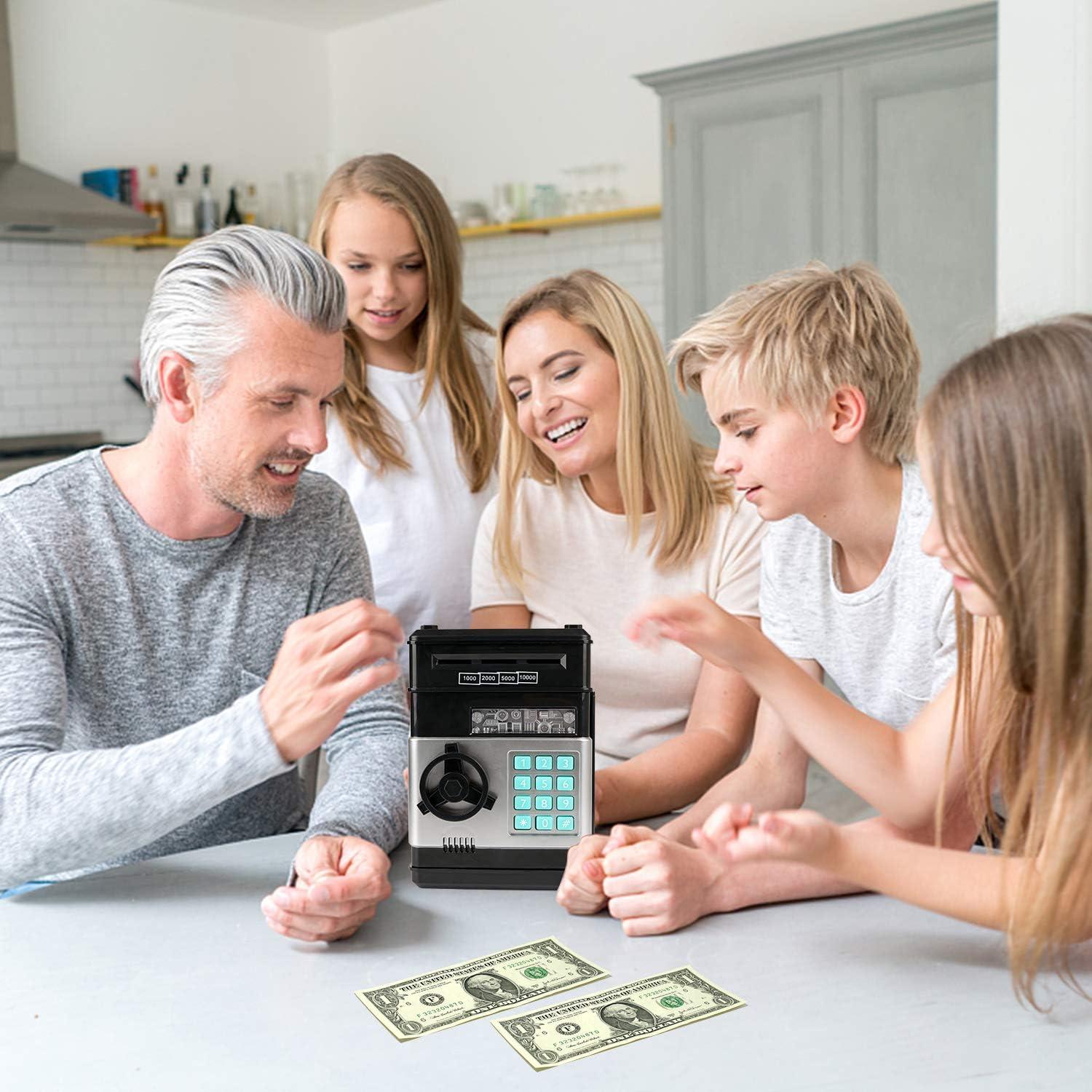 Banco Electrónico Adevena Mini ATM para Niños con Contraseña