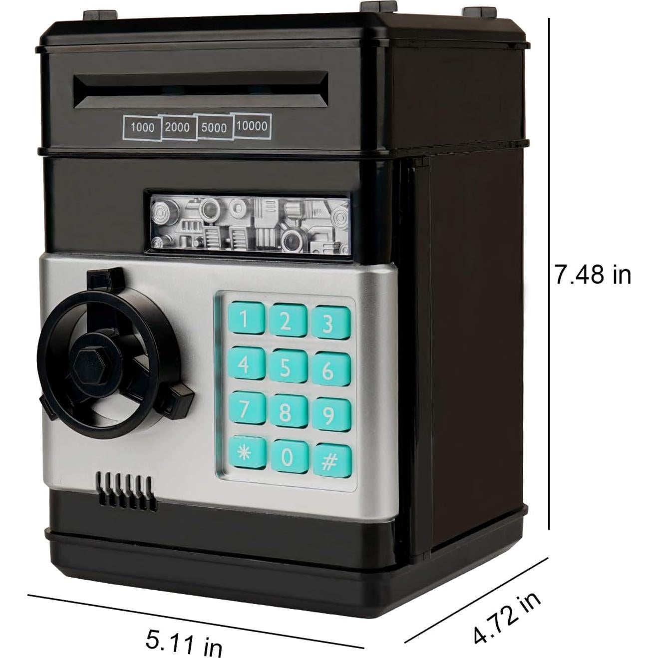 Banco Electrónico Adevena Mini ATM para Niños con Contraseña