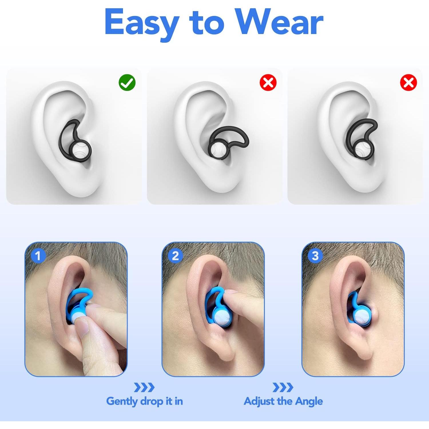 Tapones para Oídos WLSCTY de Silicona para Nadar - 1 Par