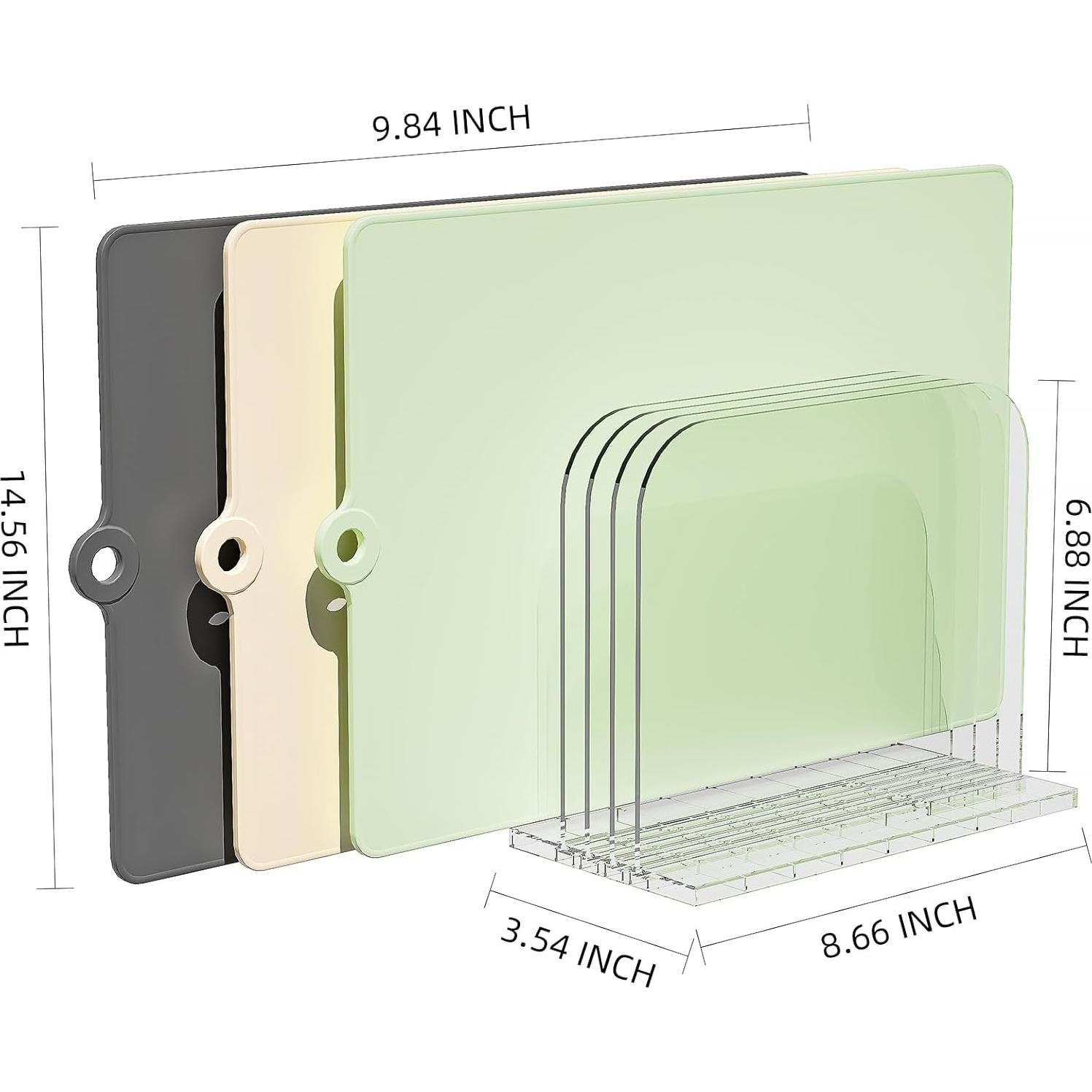 Juego de 3 Tablas de Cortar TPU JOYZAN con Soporte - Apta para Lavavajillas