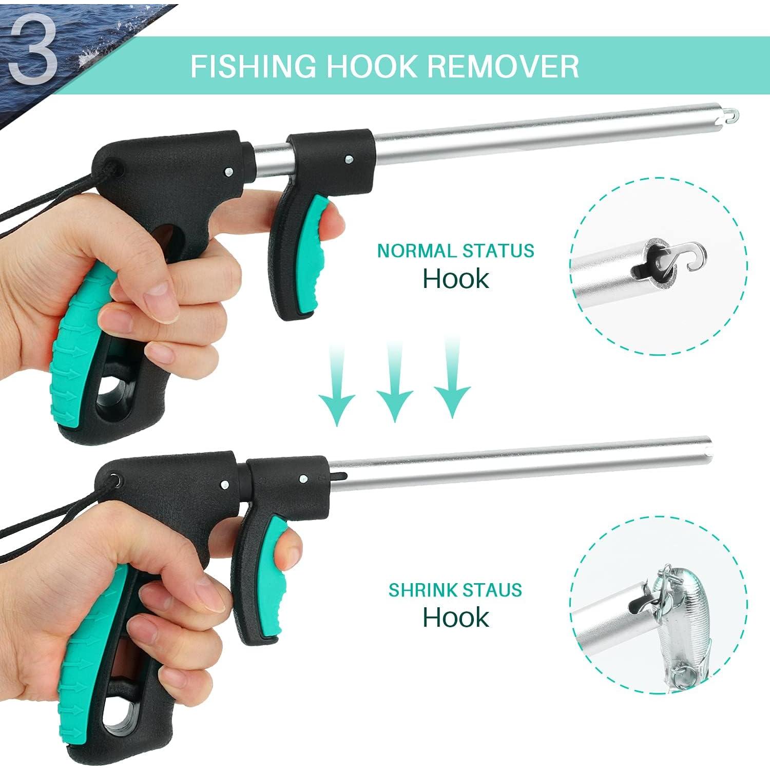 Kit de Herramientas de Pesca mouhike 3 Piezas - Alicates, Agarrador y Removedor