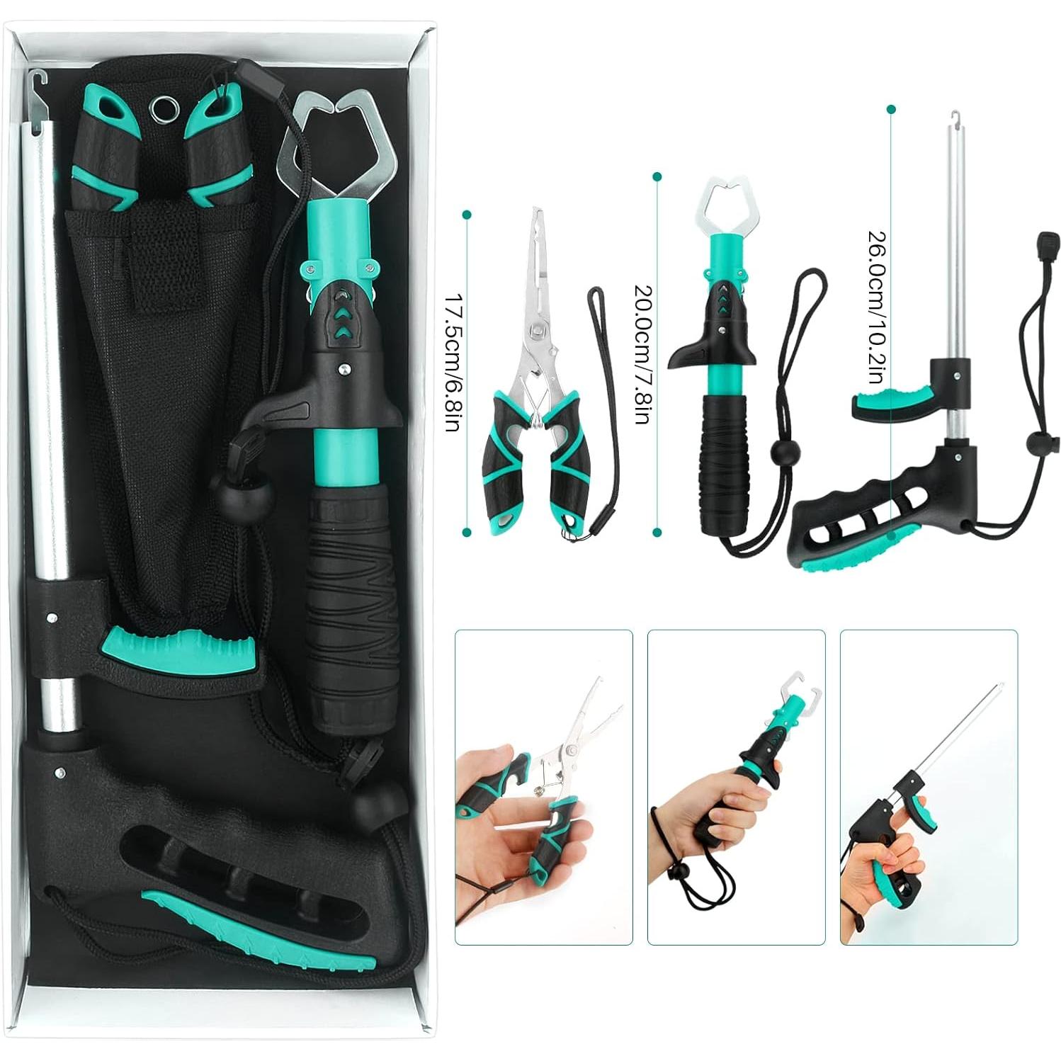 Kit de Herramientas de Pesca mouhike 3 Piezas - Alicates, Agarrador y Removedor