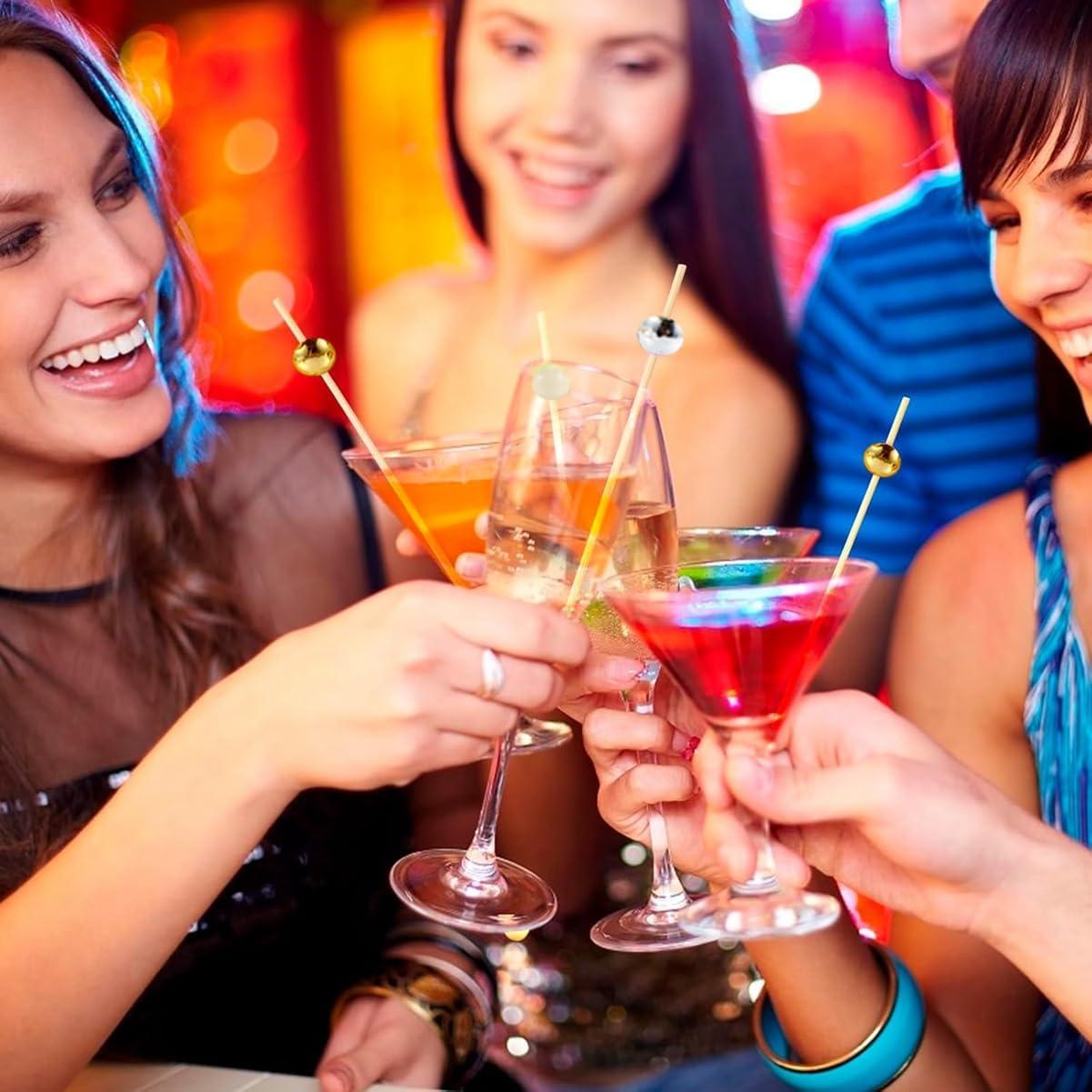 300 Palillos de Cóctel de Bambú para Aperitivos Bxbdcha