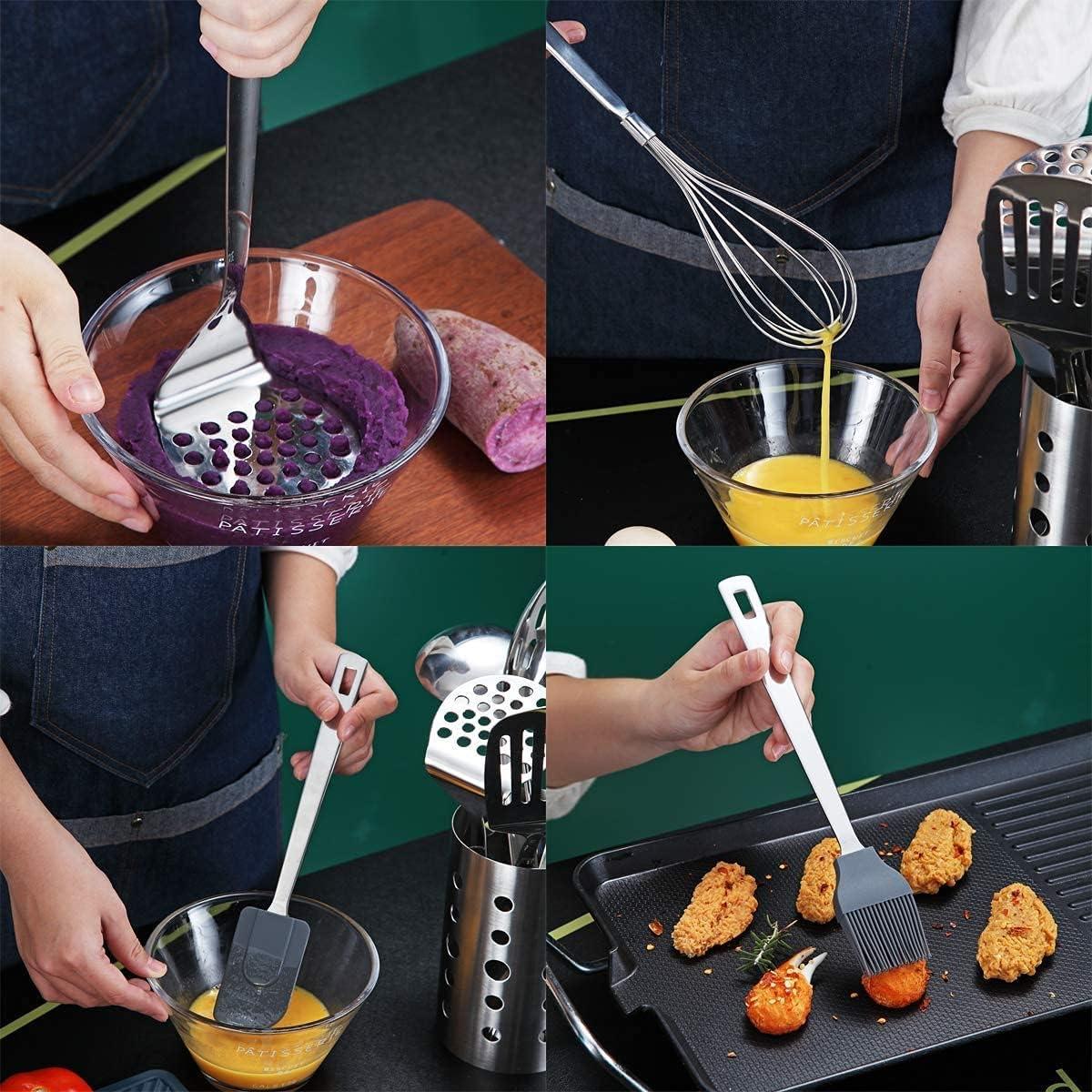 Juego de Utensilios de Cocina Berglander 13 Piezas Acero Inoxidable