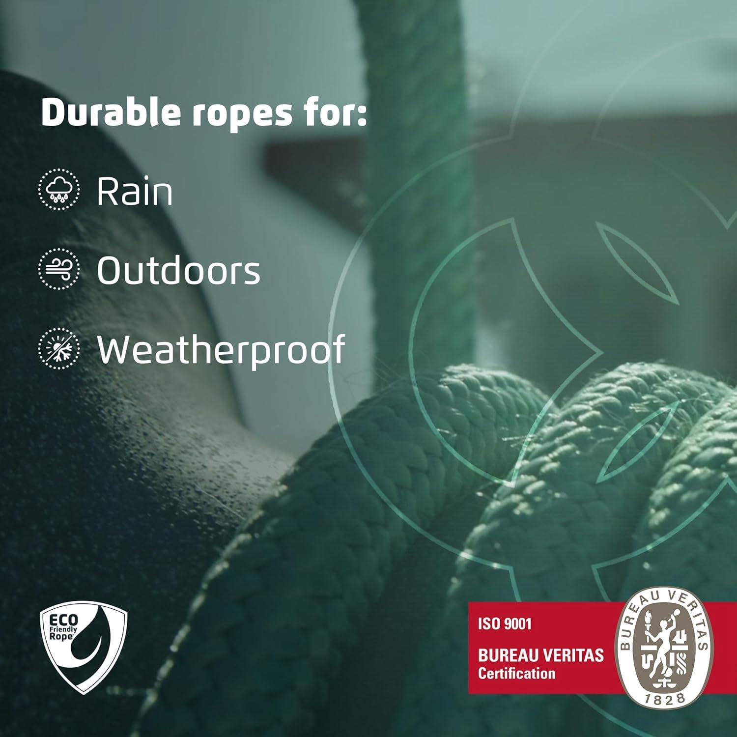 Cuerda Trenzada Ecológica Itacorda 27.43m 6mm Beige Resistente