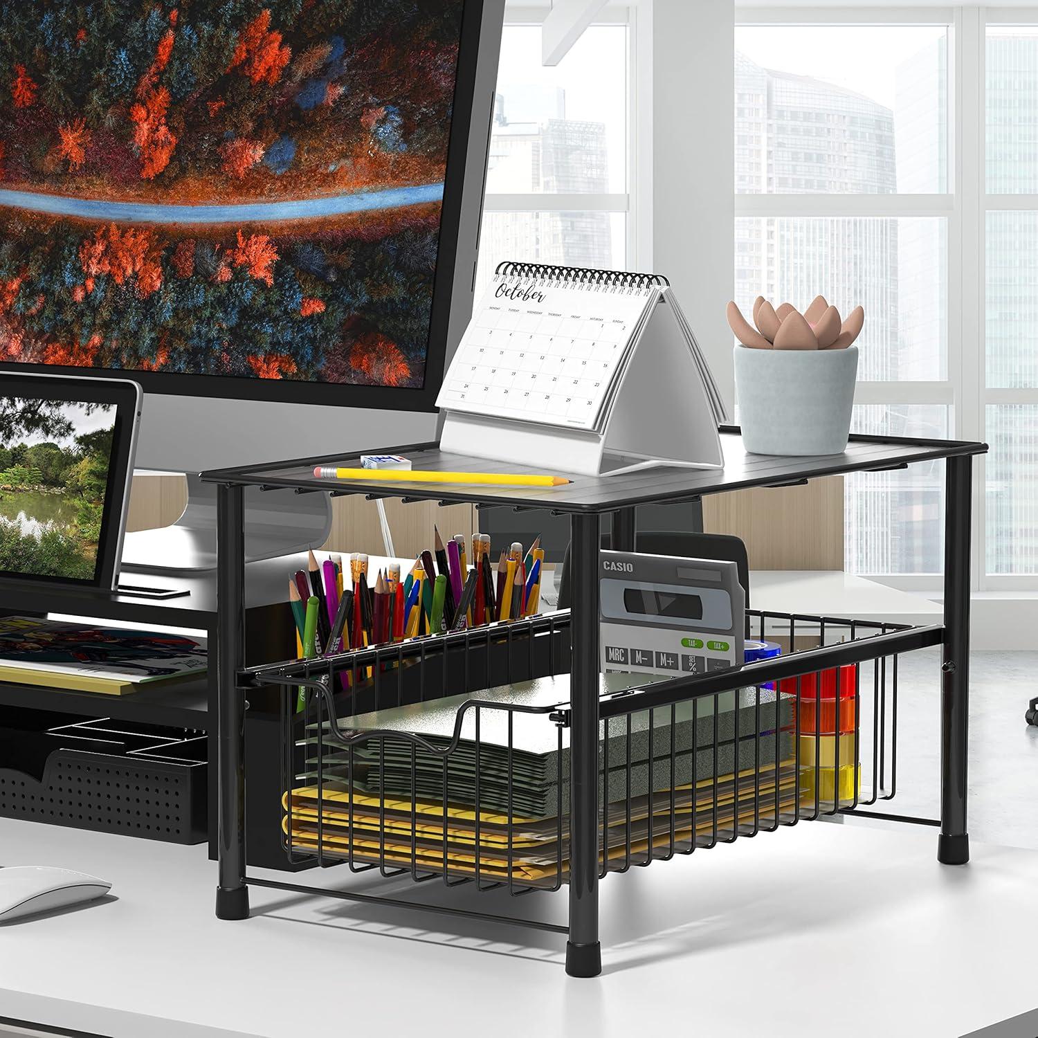 Organizador de Cajones Deslizantes Simple Houseware Negro