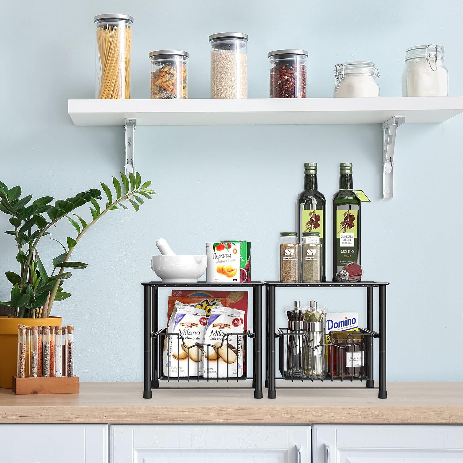 Organizador de Cajones Deslizantes Simple Houseware Negro