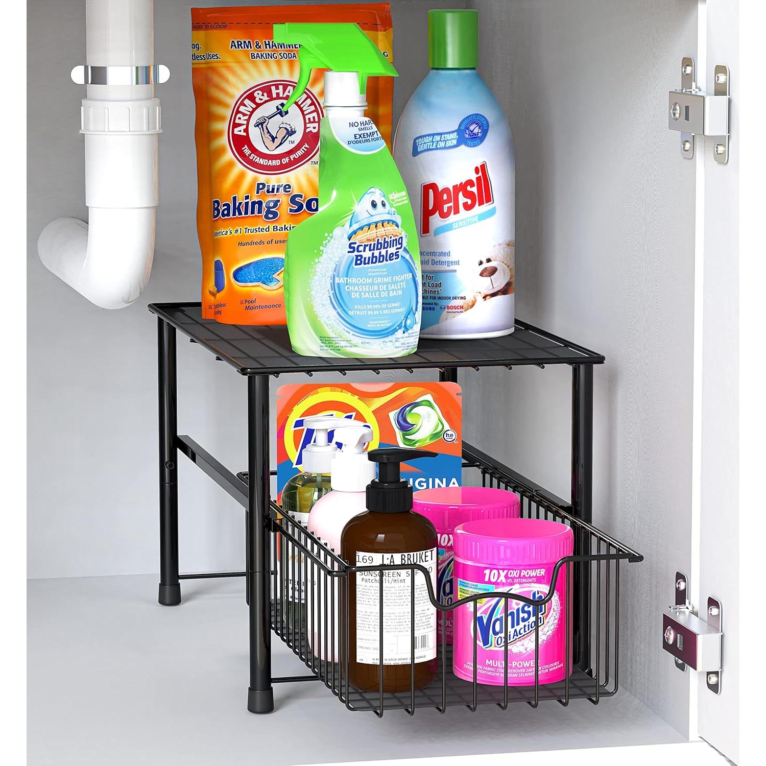 Organizador de Cajones Deslizantes Simple Houseware Negro