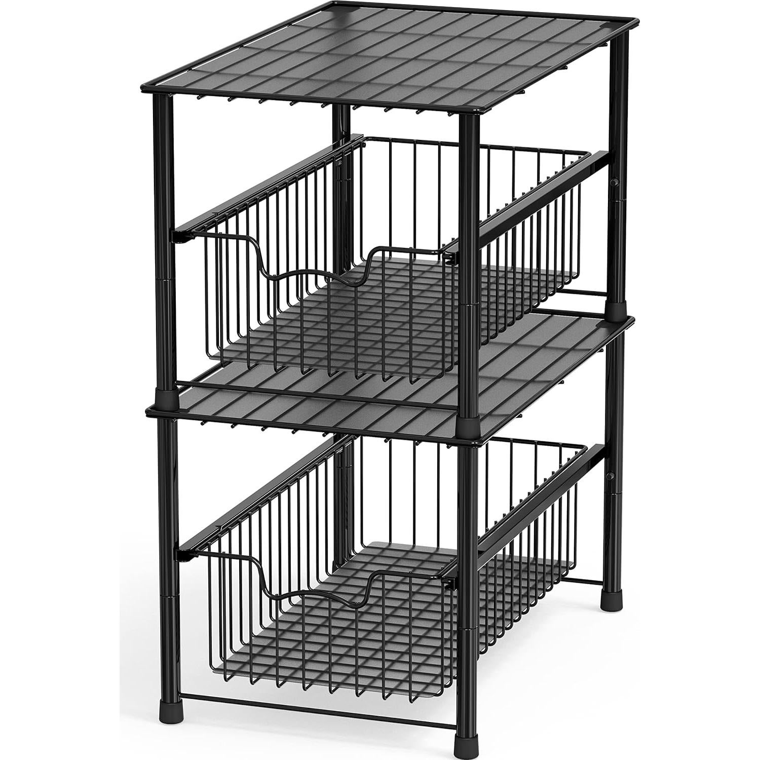 Organizador de Cajones Deslizantes Simple Houseware Negro