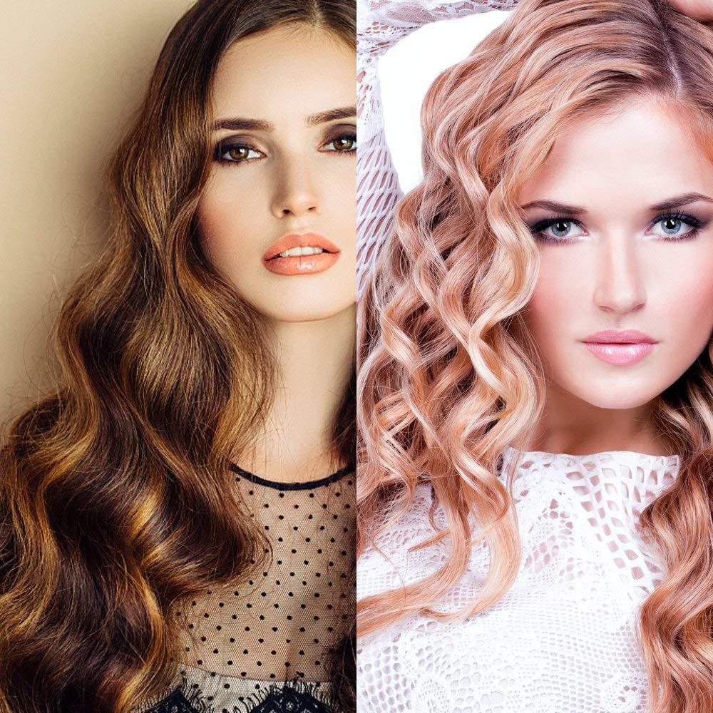 Conjunto de Rulos de Silicona Mágicos JANYUN - 80 Piezas Azul