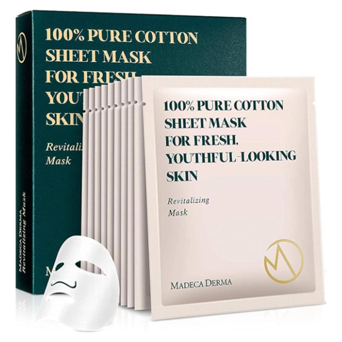 Mascarilla Revitalizante Madeca DERMA 10 Piezas con Centella Asiática