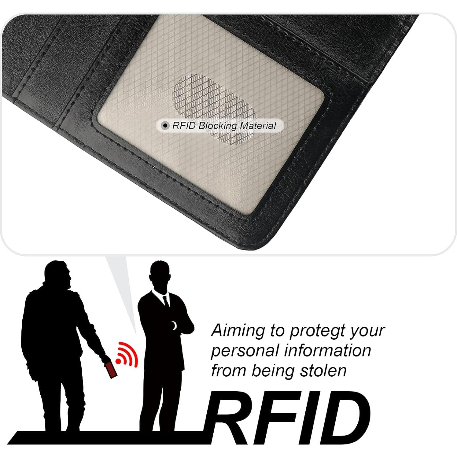 Funda Cartera Desmontable Bocasal para iPhone 16 6.1" RFID Negro