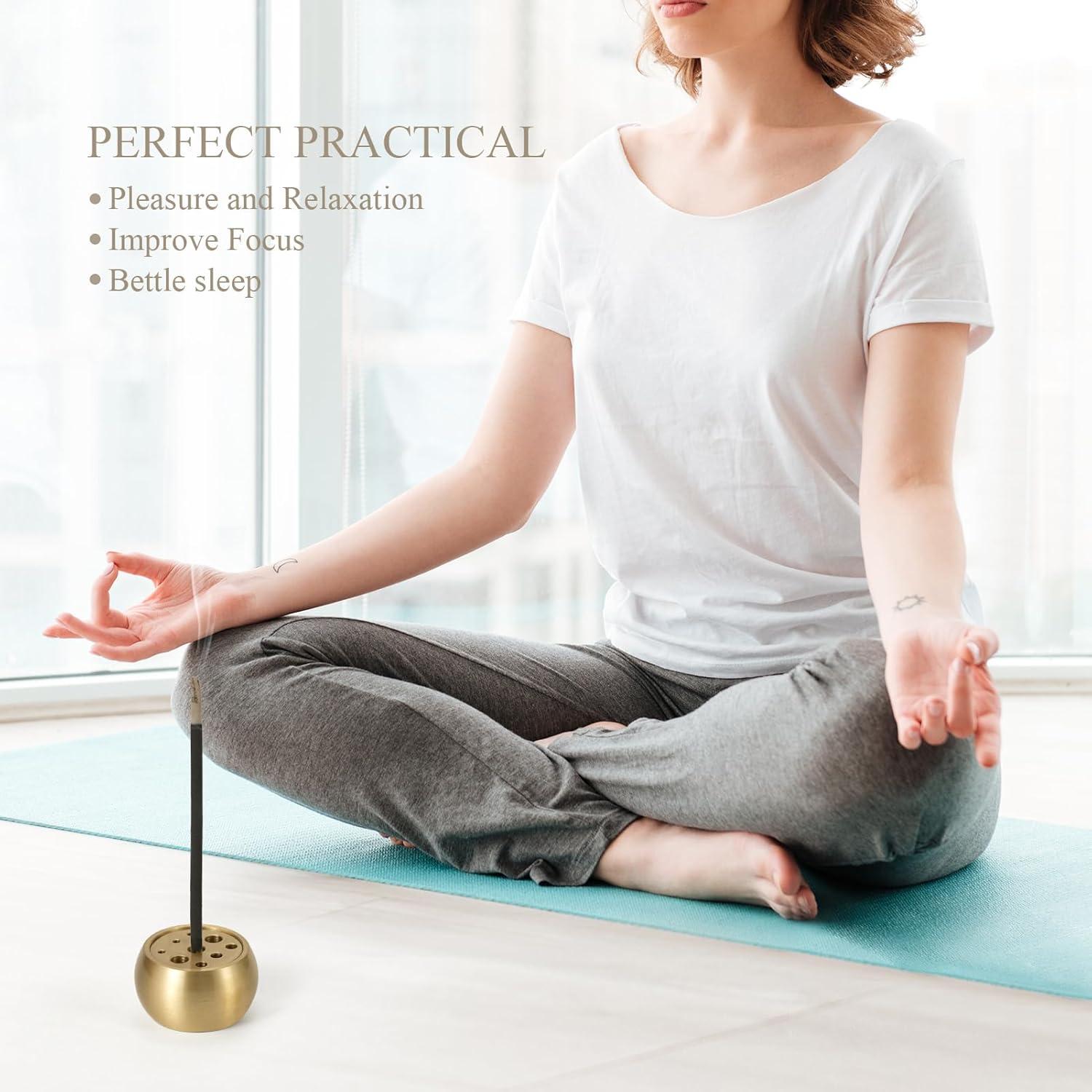 Soporte de Incienso 2 en 1 SUJIAMEI Latón 3 Piezas